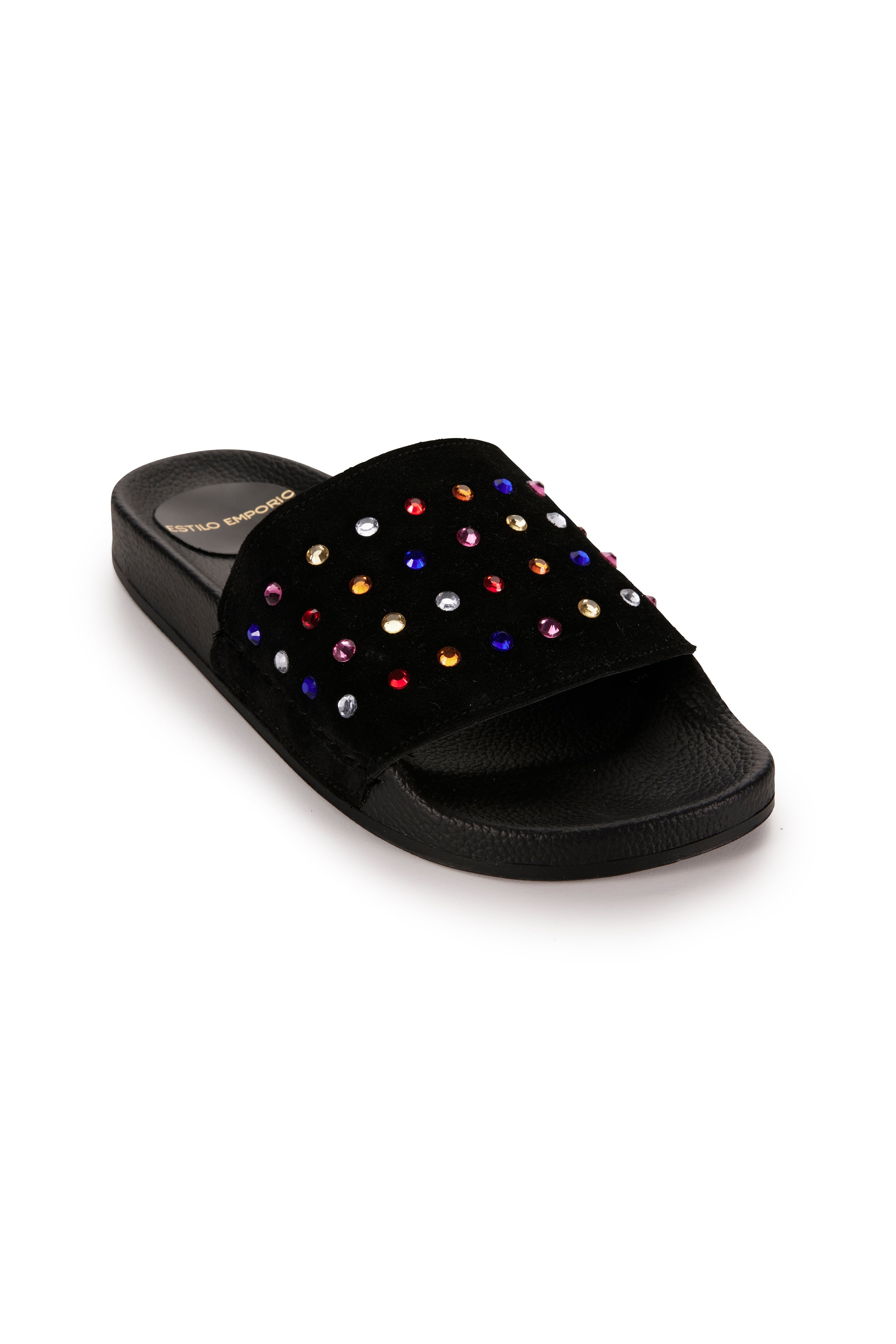 Saloon Slide - Black Multi - Sample Size 37