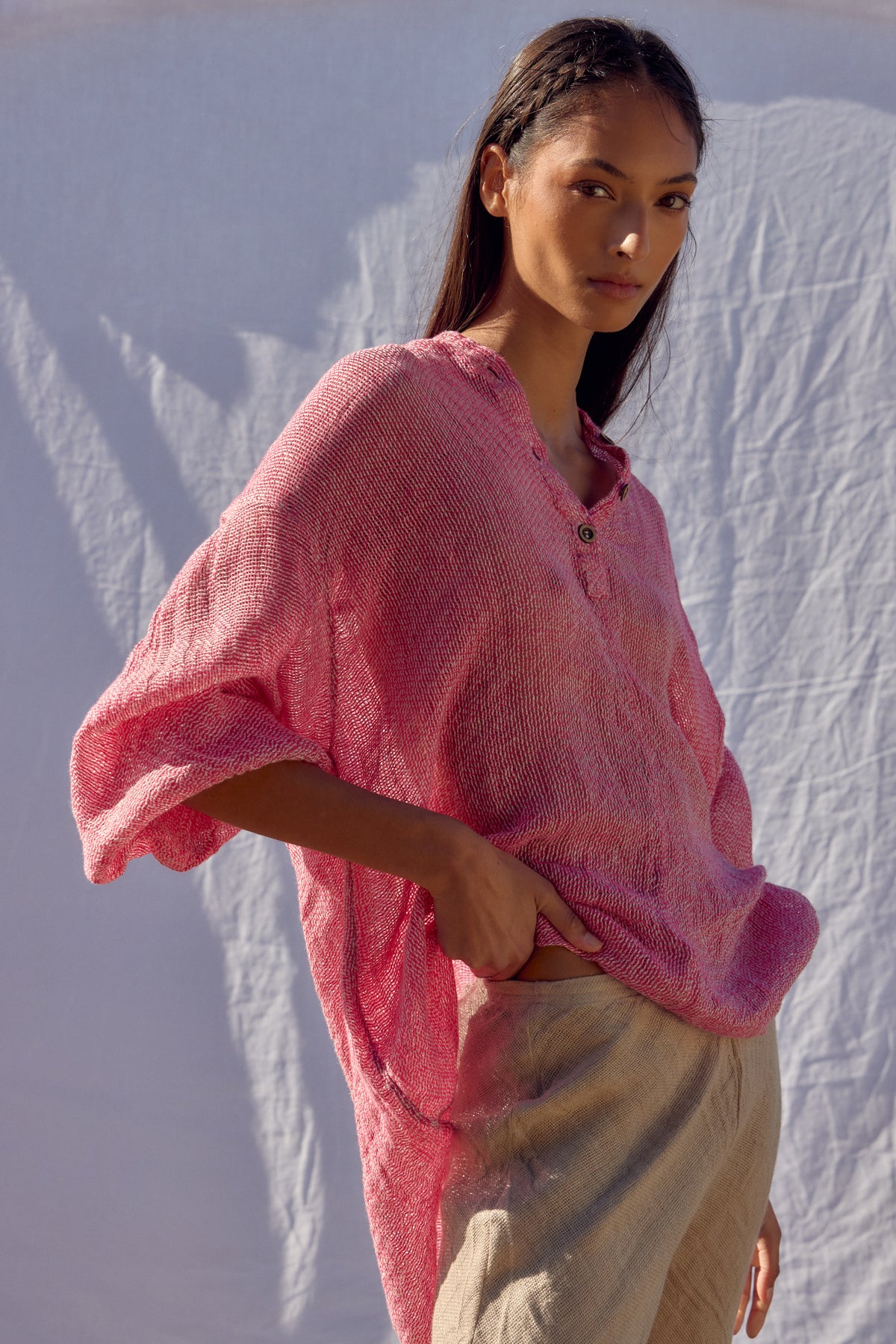 Sampatico Shirt - Rete Fuchsia