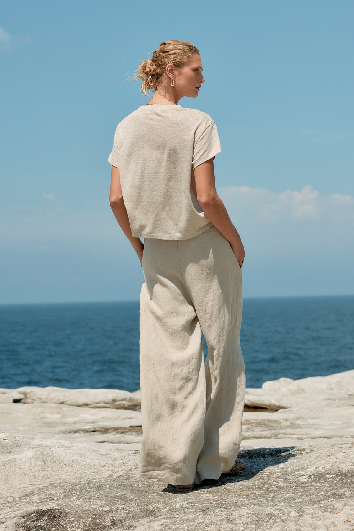 Baby Linen Tee - Natural