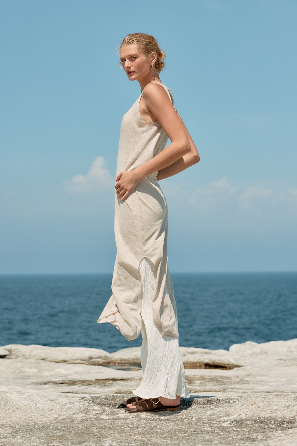 Tank Linen Dress - Natural
