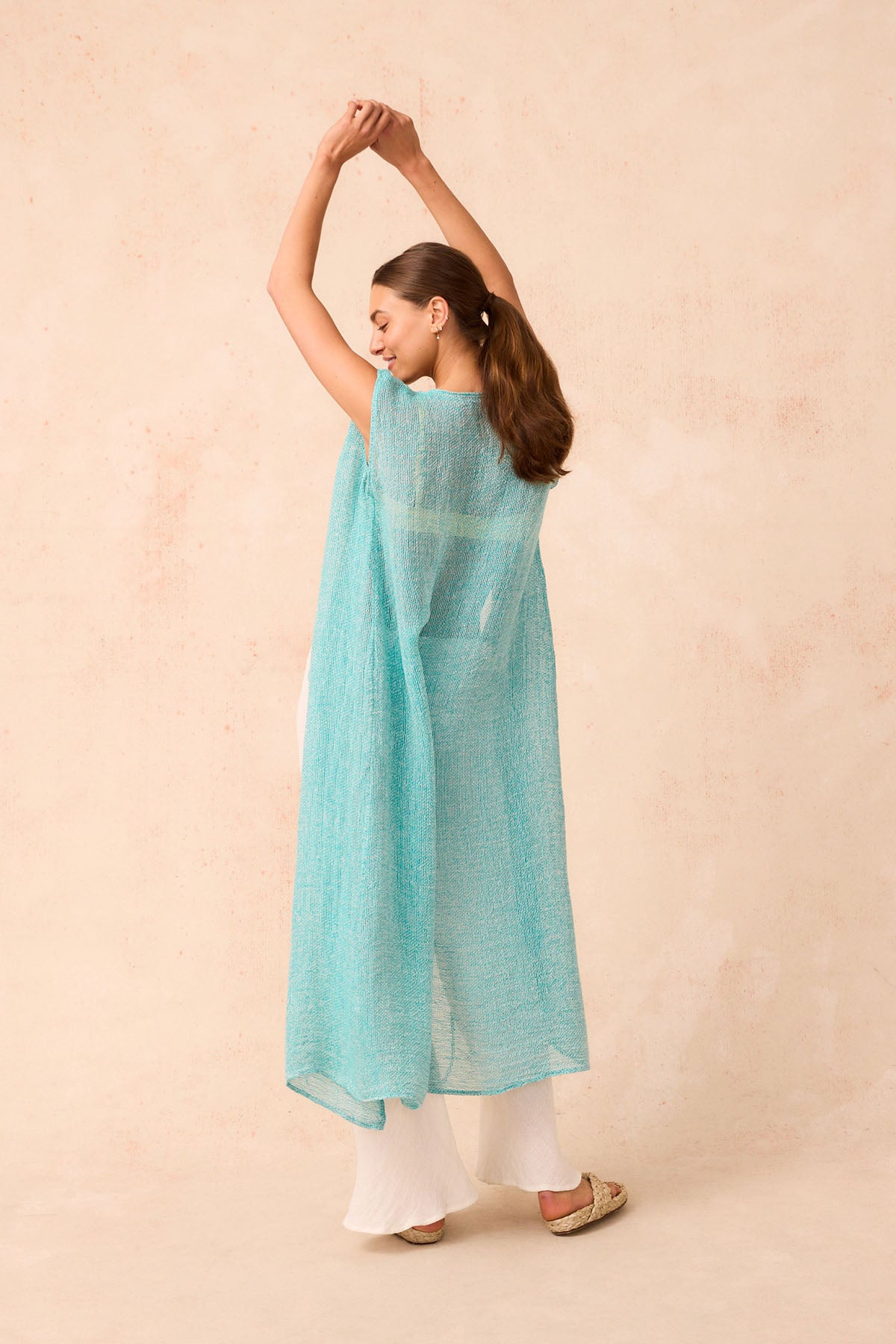 Sierra Midi Dress - Rete Turquoise