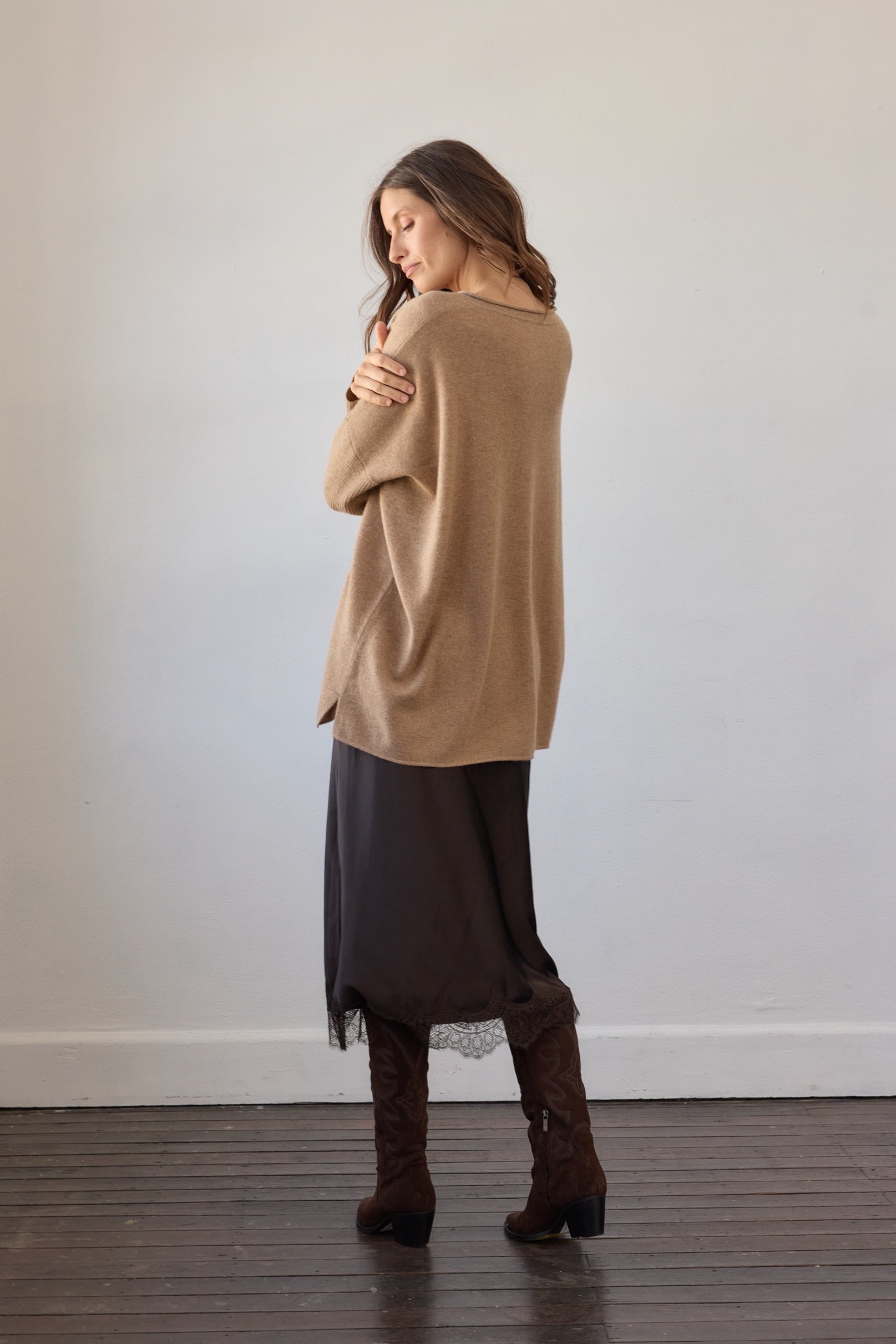 Zoe Cashmere Jumper - Camel
