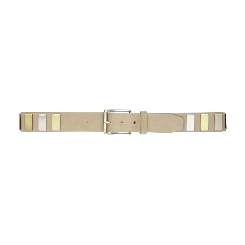 Alternate Metal Belt -Taupe