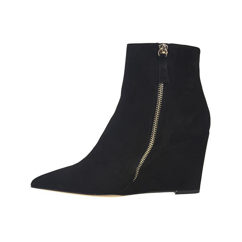 Winnie Wedge Boot - BLACK - LAST PAIR - Size 37 - Sample