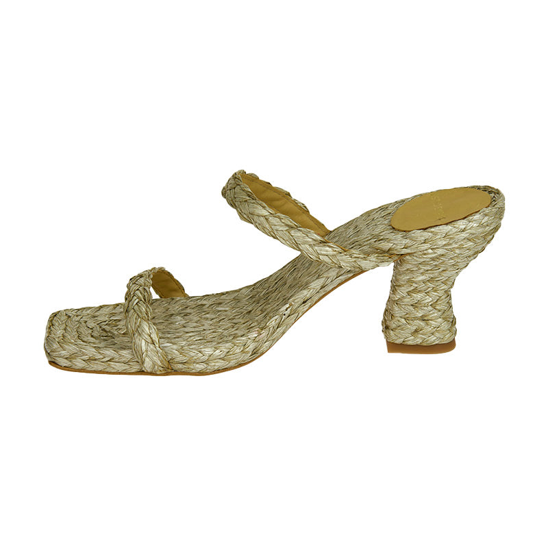 Alia Braided Heel - Natural