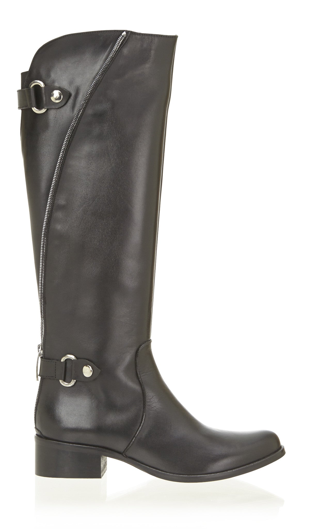 Split Shaft Long Boot - Black