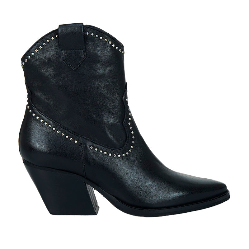 Cavalier Studded Boot - Black