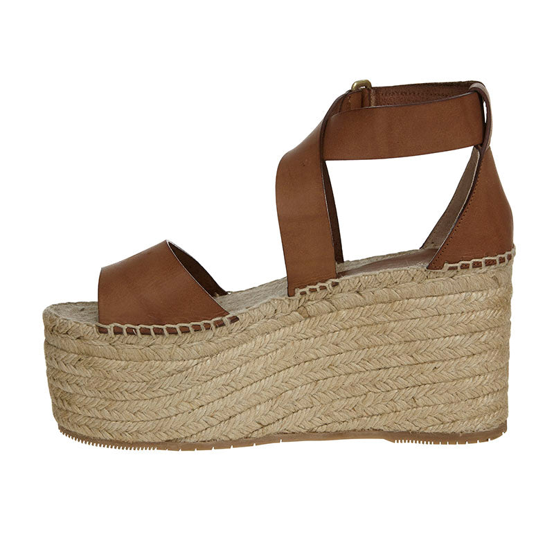Nara Platform Espadrille Tan - LAST PAIR - Size 41