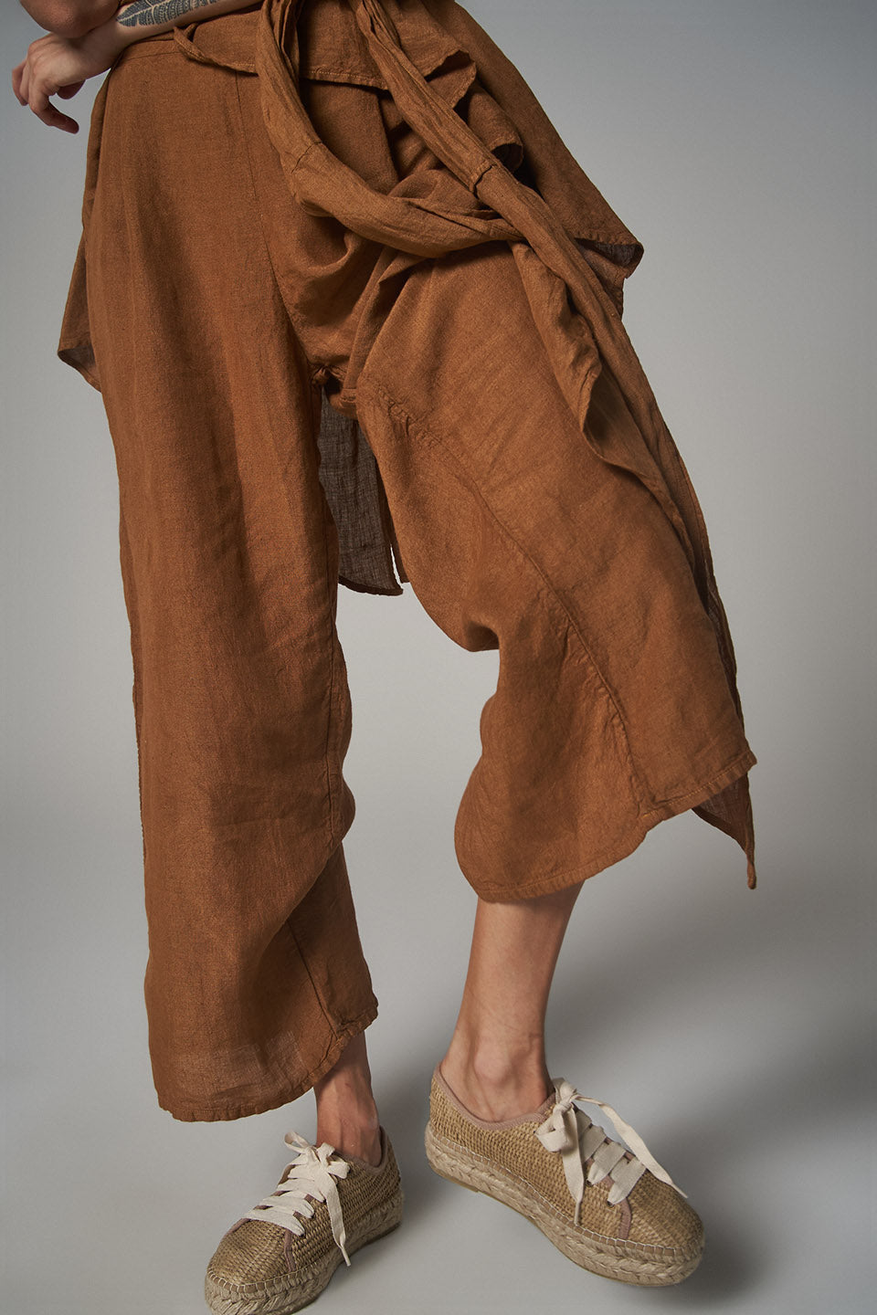 Rattan Platform Sneaker - Natural