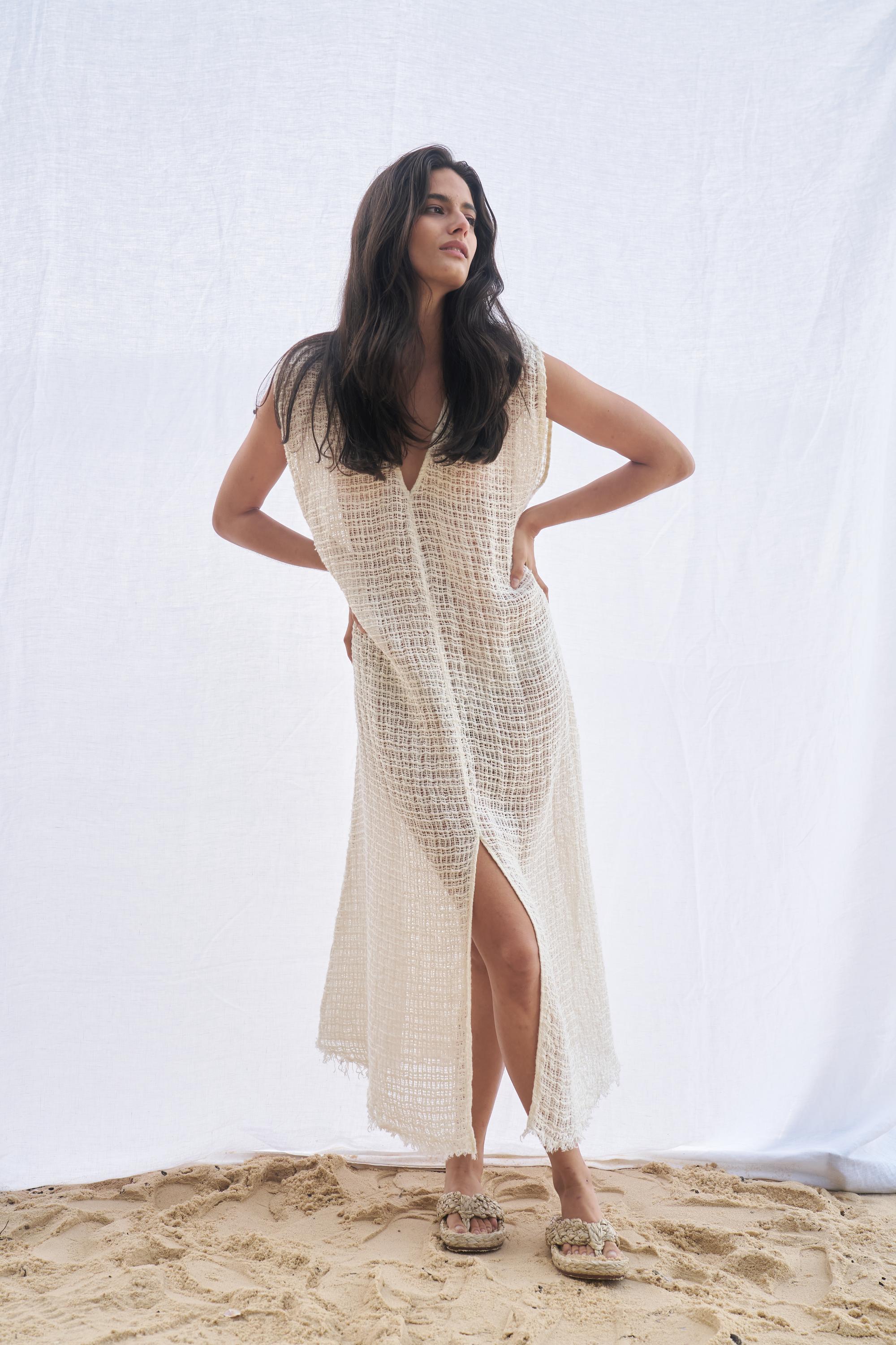 Poppea Dress - Cestino Panna