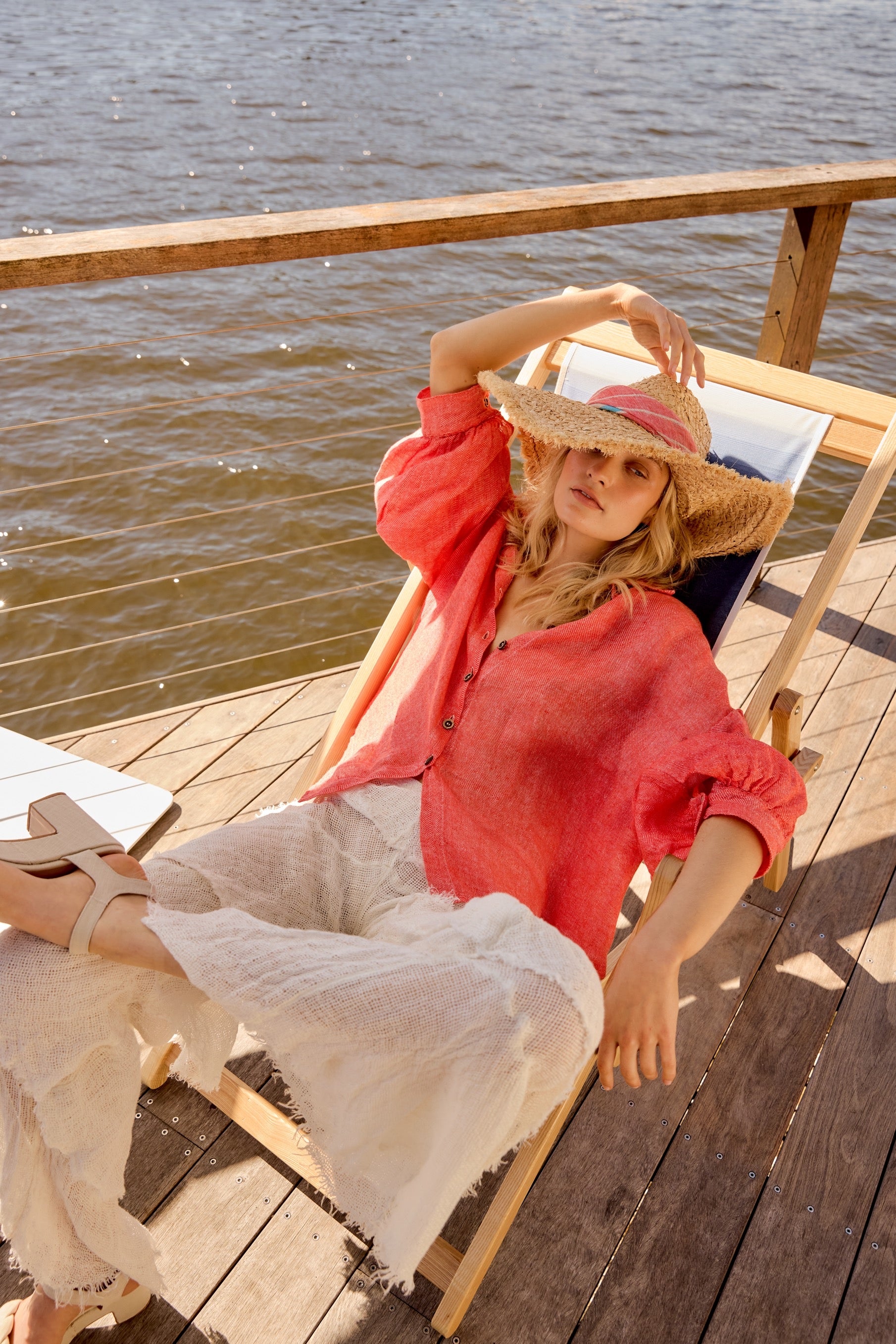 Zimi Shirt - Battista Poppy Red