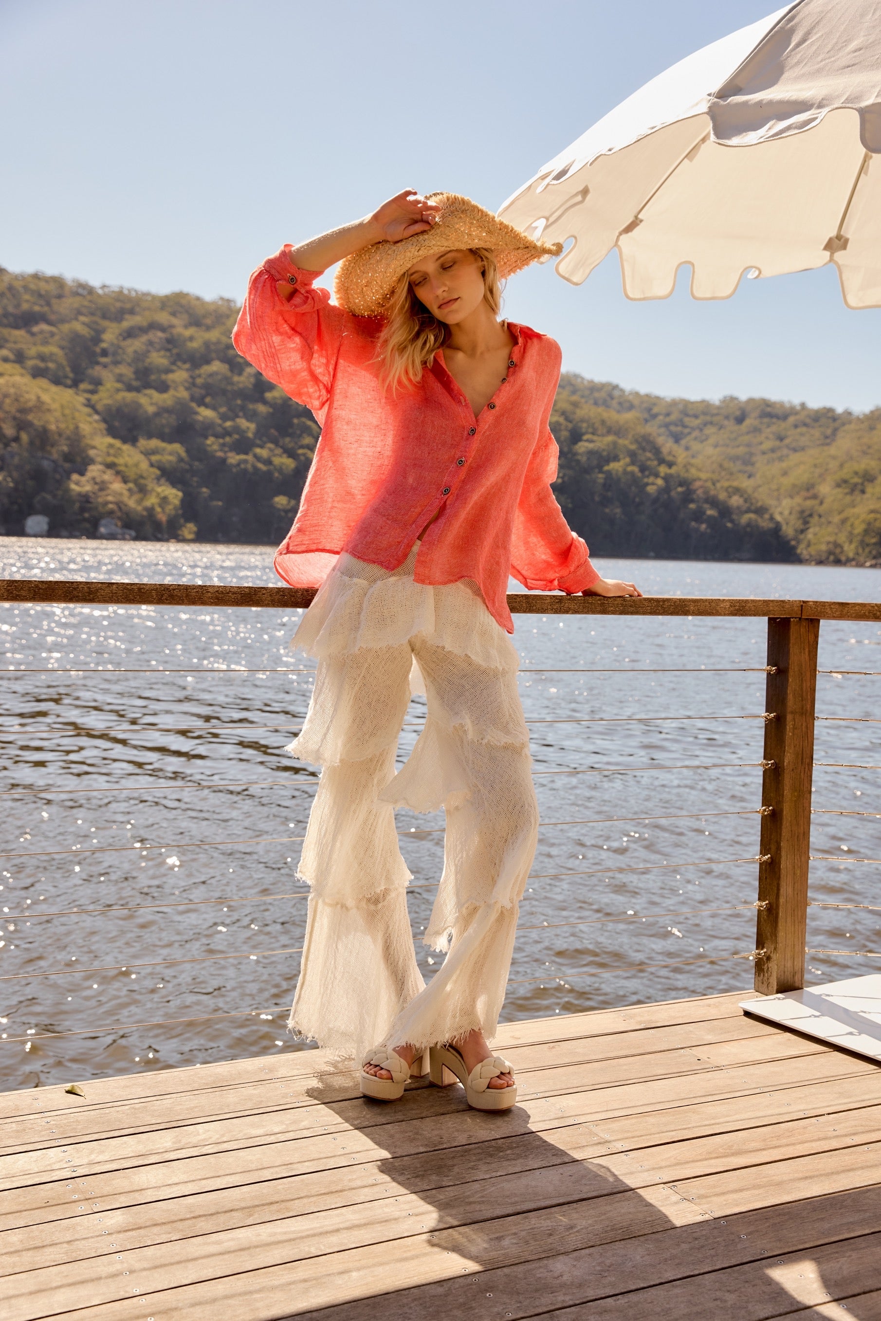 Zimi Shirt - Battista Poppy Red