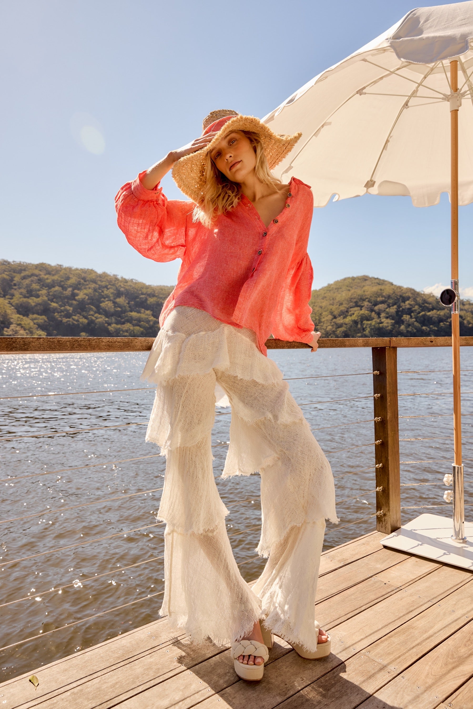 Gioiello Pant - Rete Panna