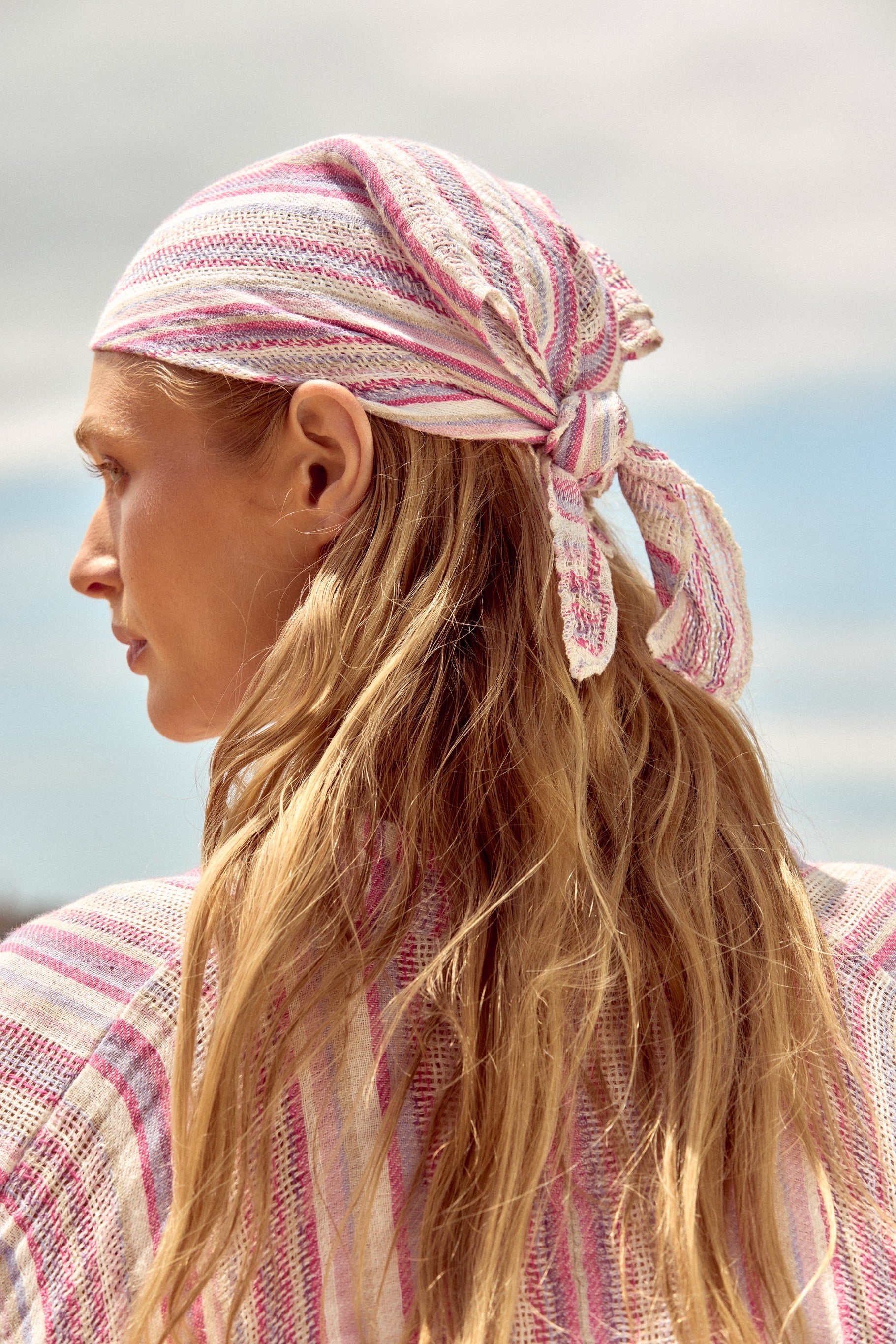 Lino Bandana - Pampa Stripe