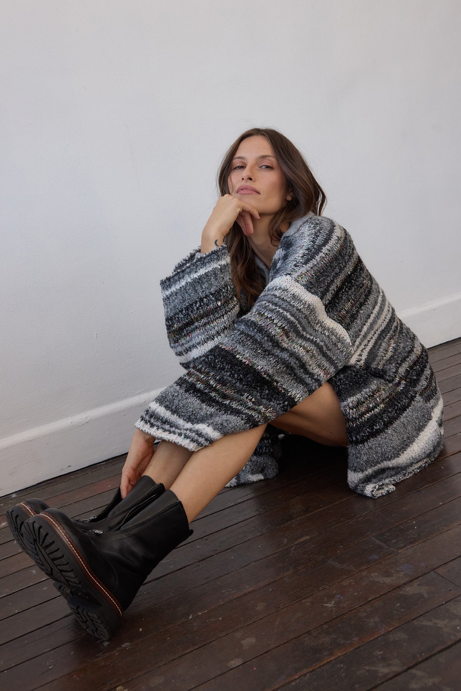 Luella Cardigan - Black Multi