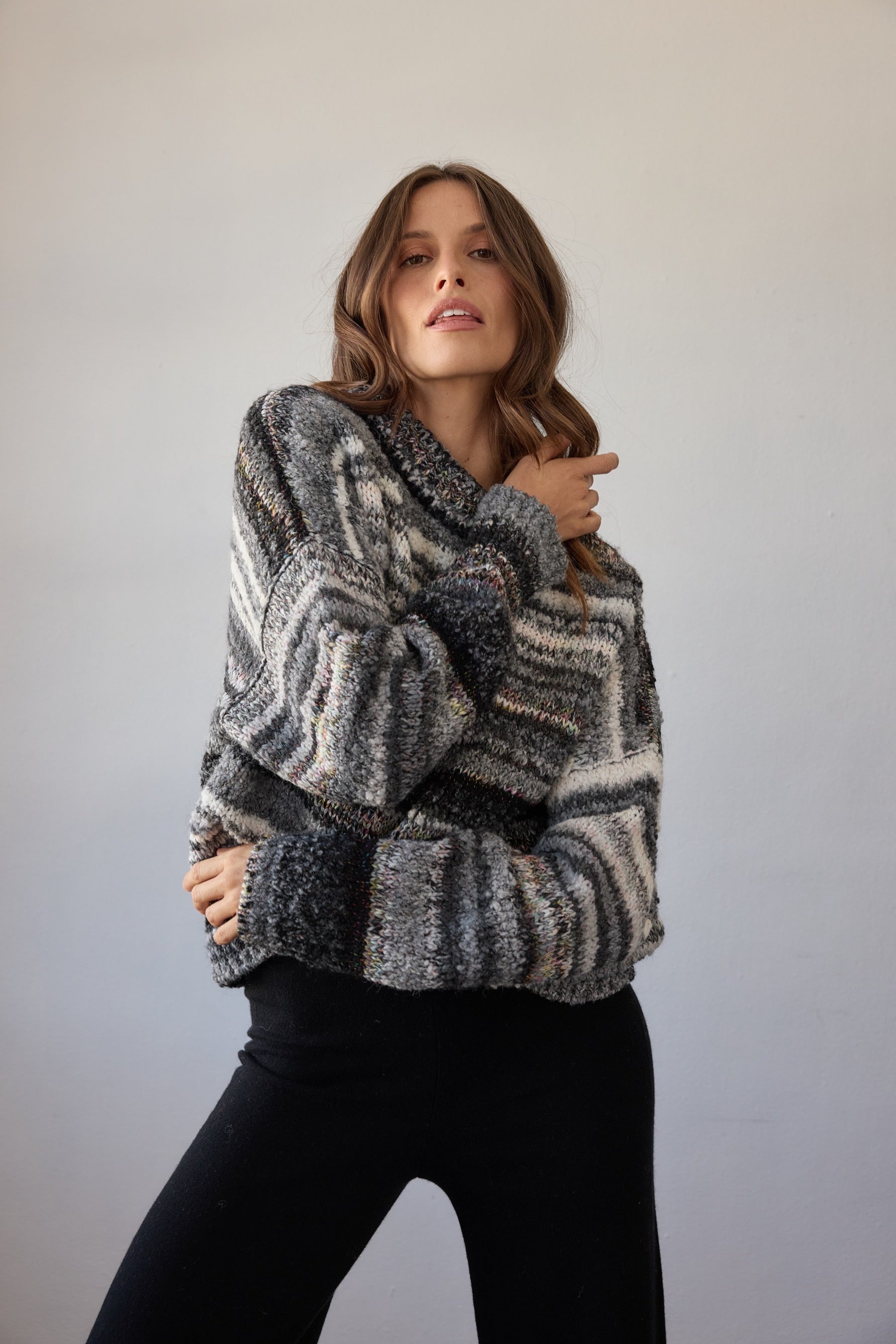 Zephyr Sweater - Black Multi