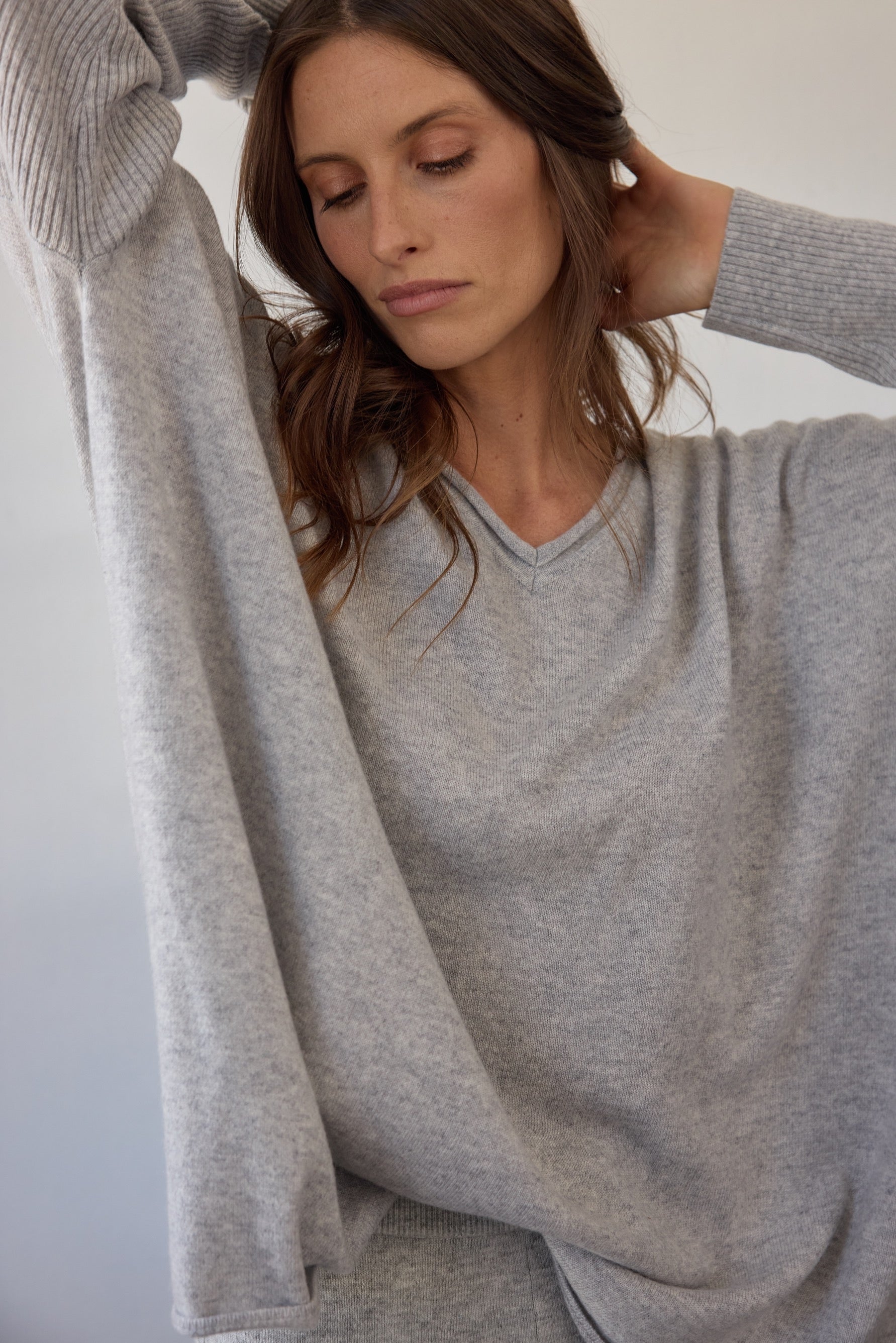 Zoe Cashmere Jumper - Grey