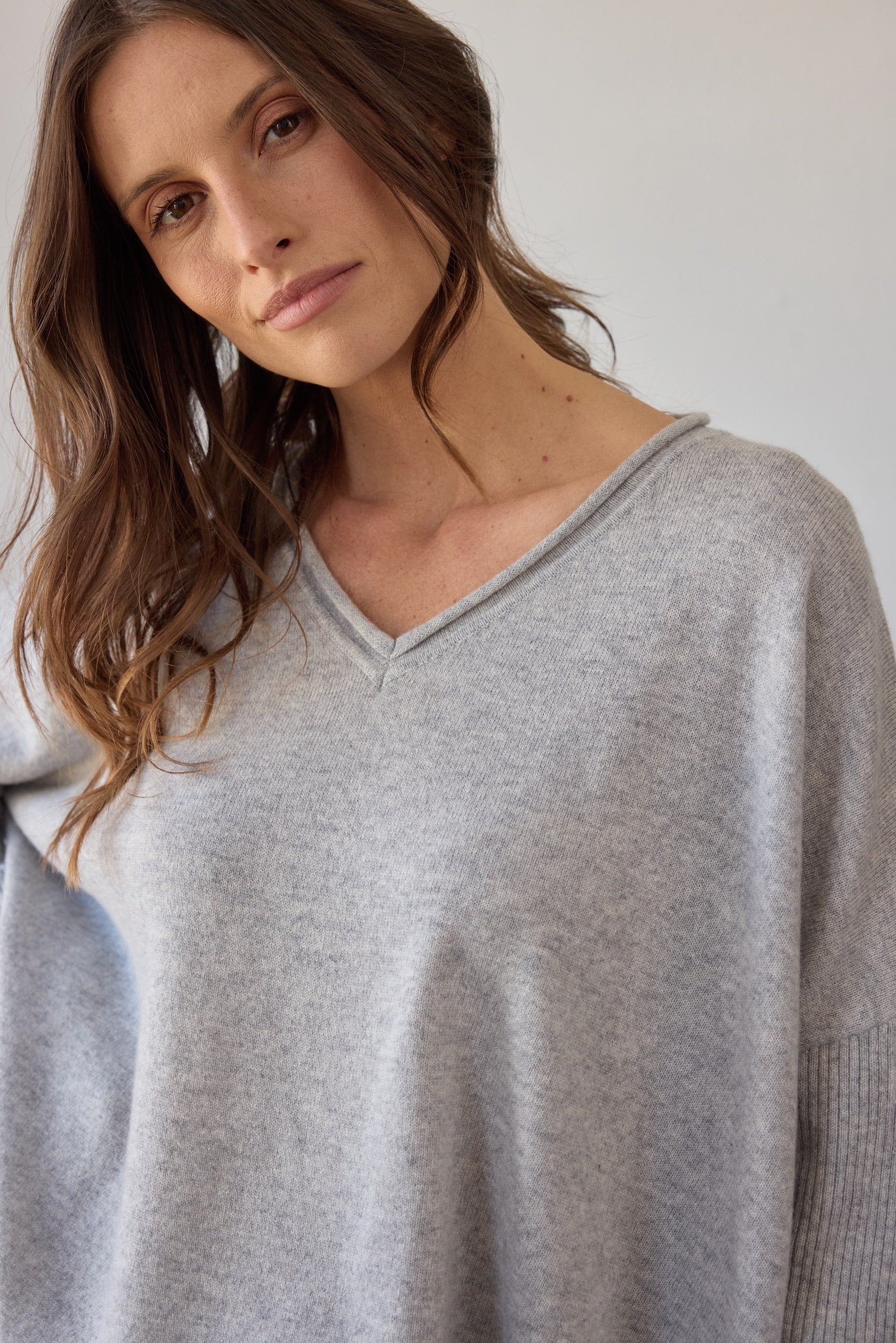 Zoe Cashmere Jumper - Grey