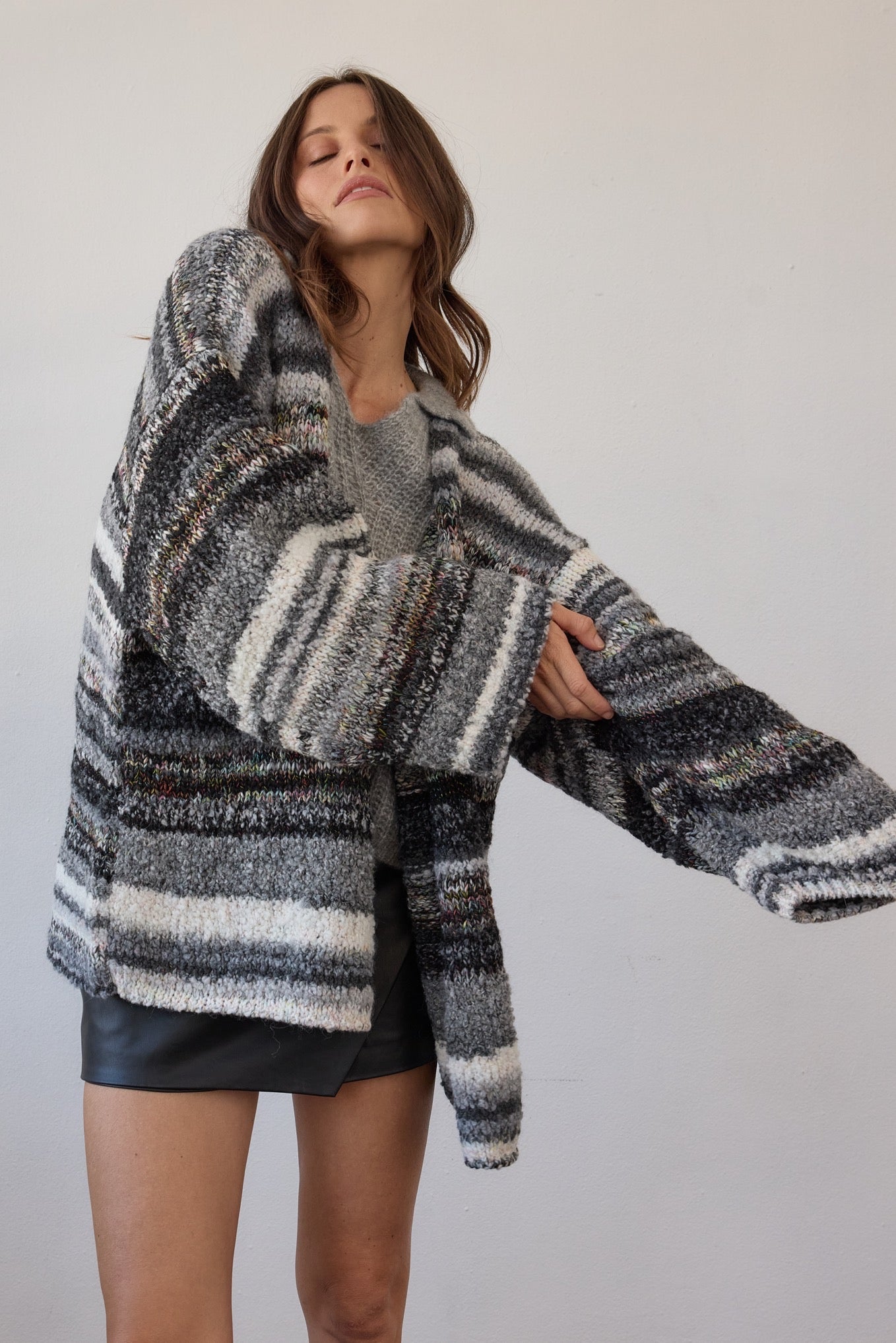 Luella Cardigan - Black Multi