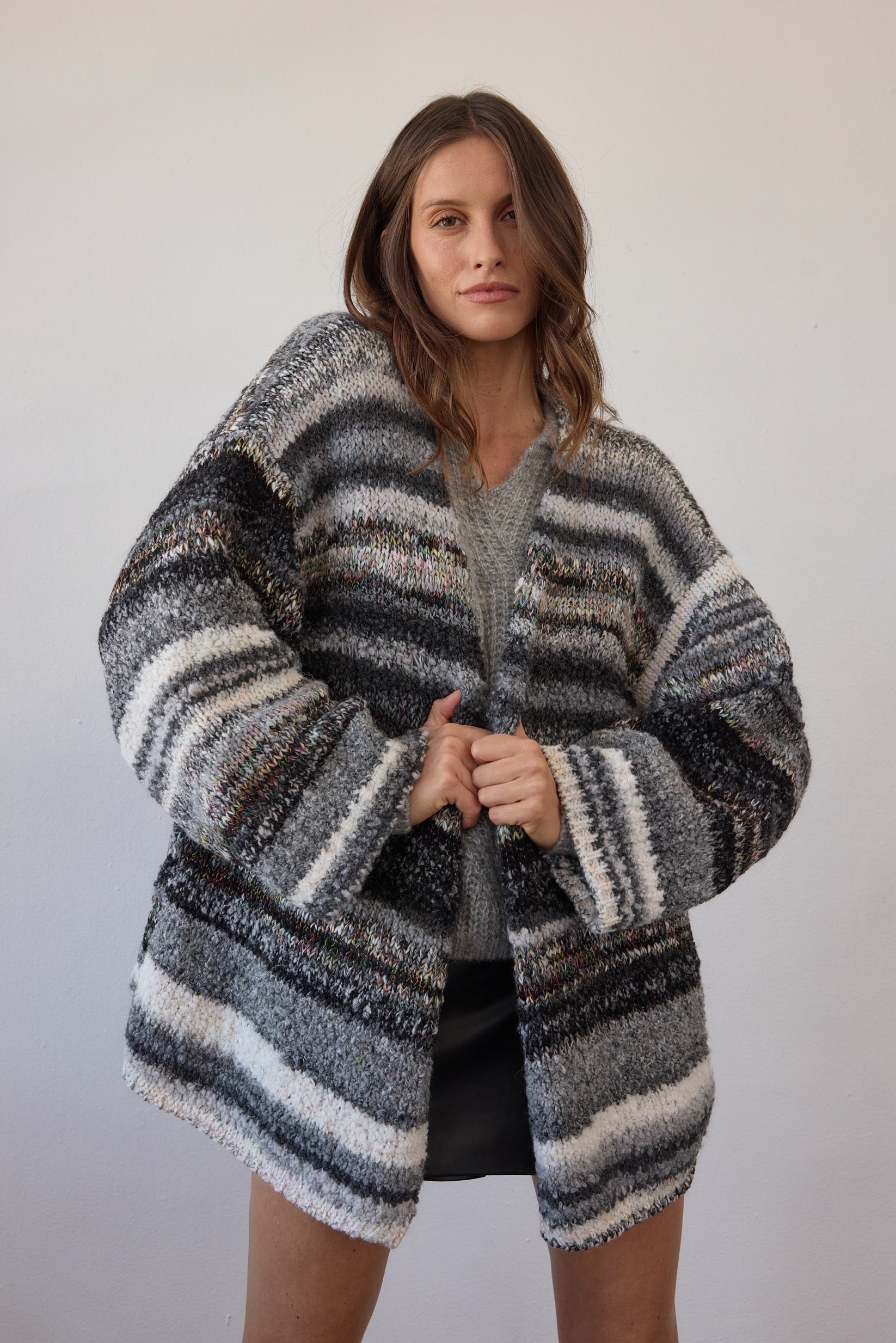 Luella Cardigan - Black Multi