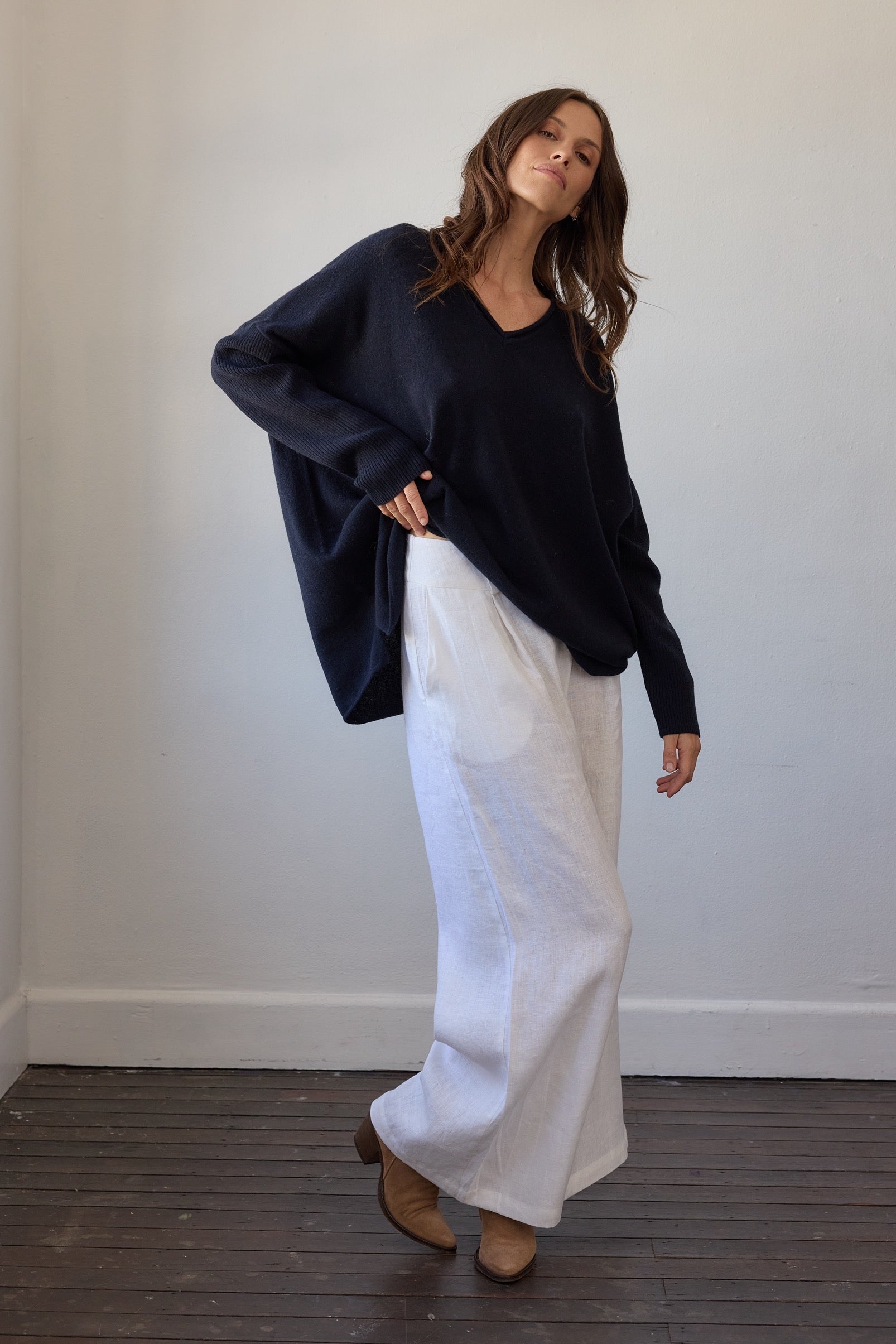 Zoe Cashmere - Navy