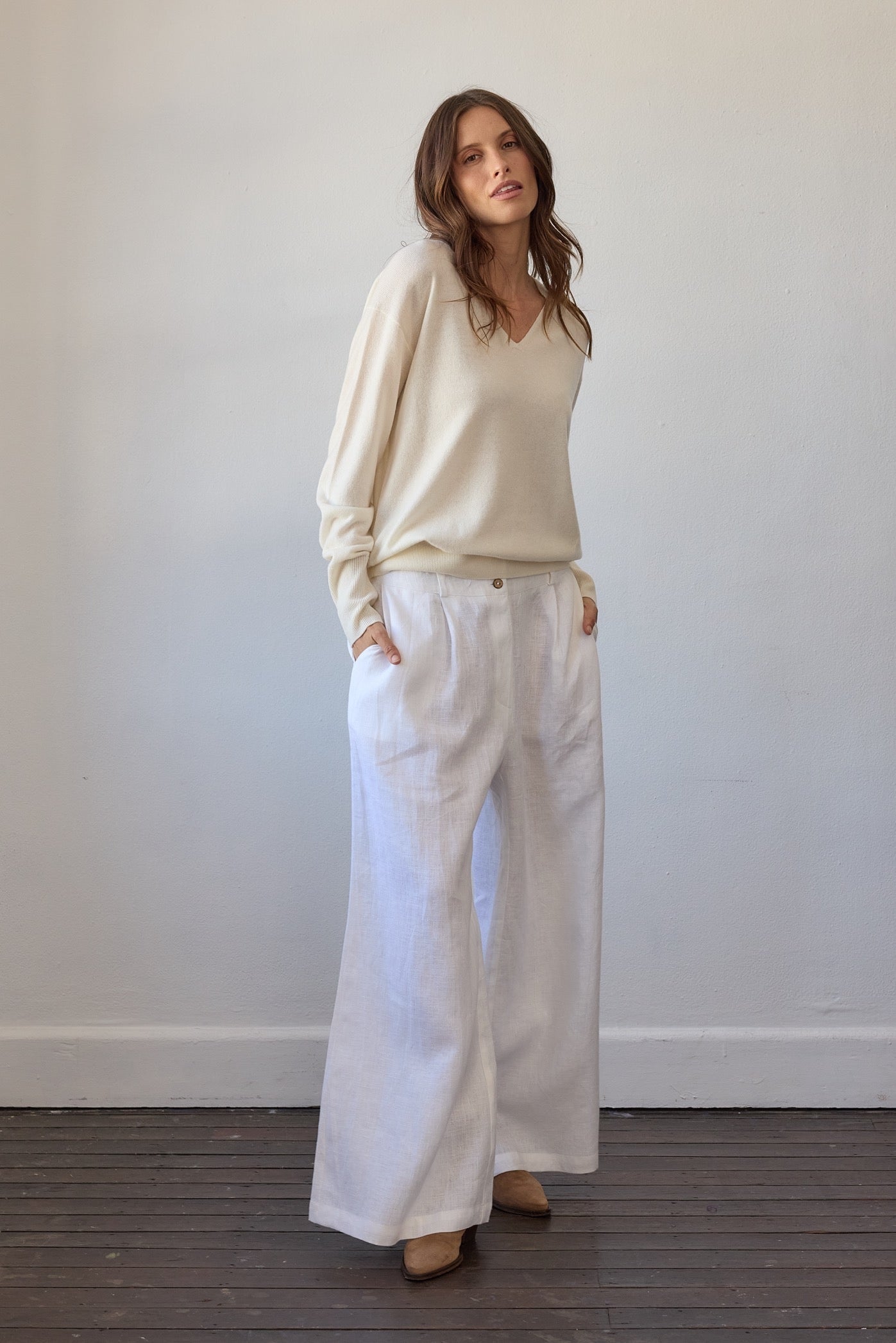Colette Cashmere Sweater - Off White
