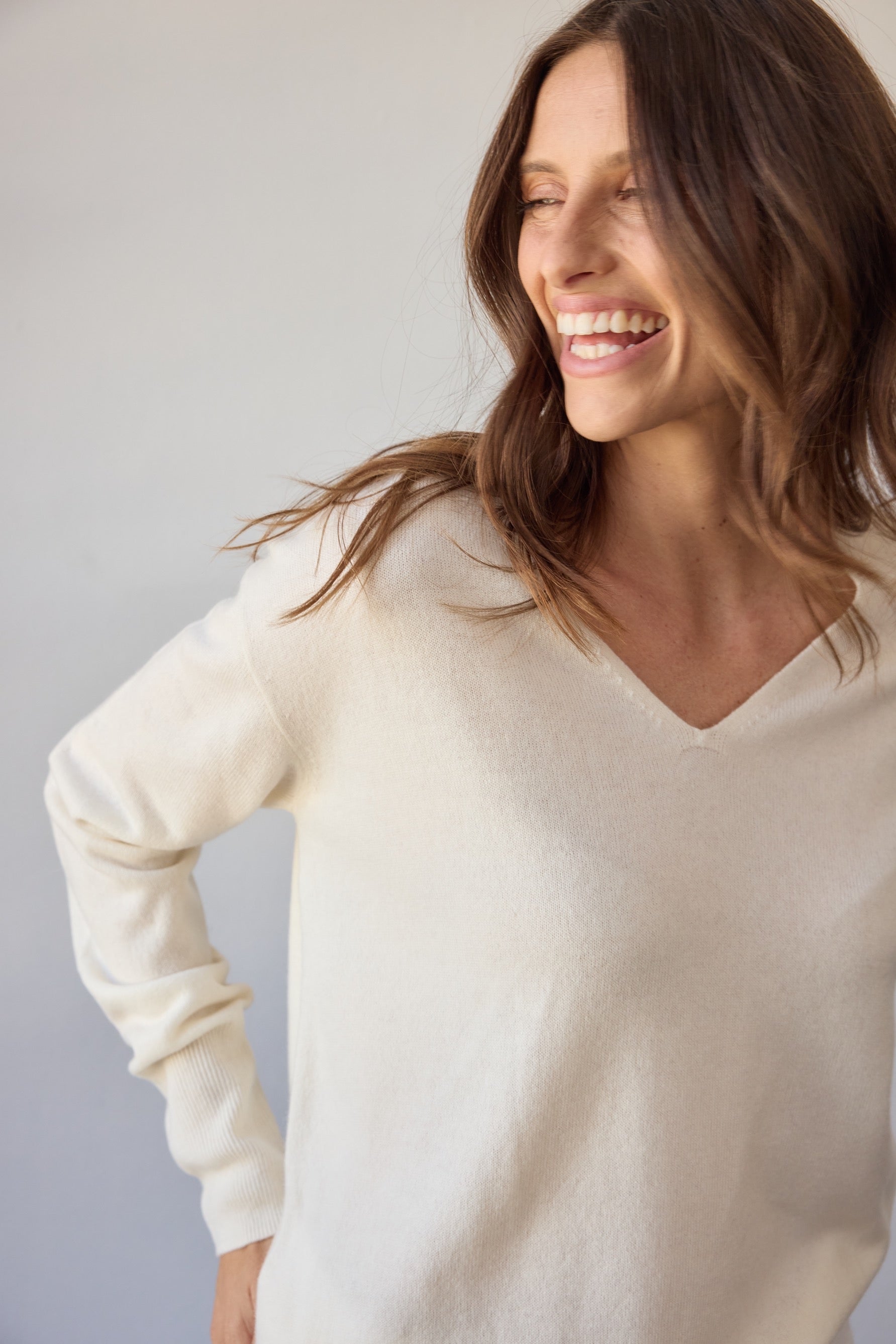 Colette Cashmere Sweater - Off White