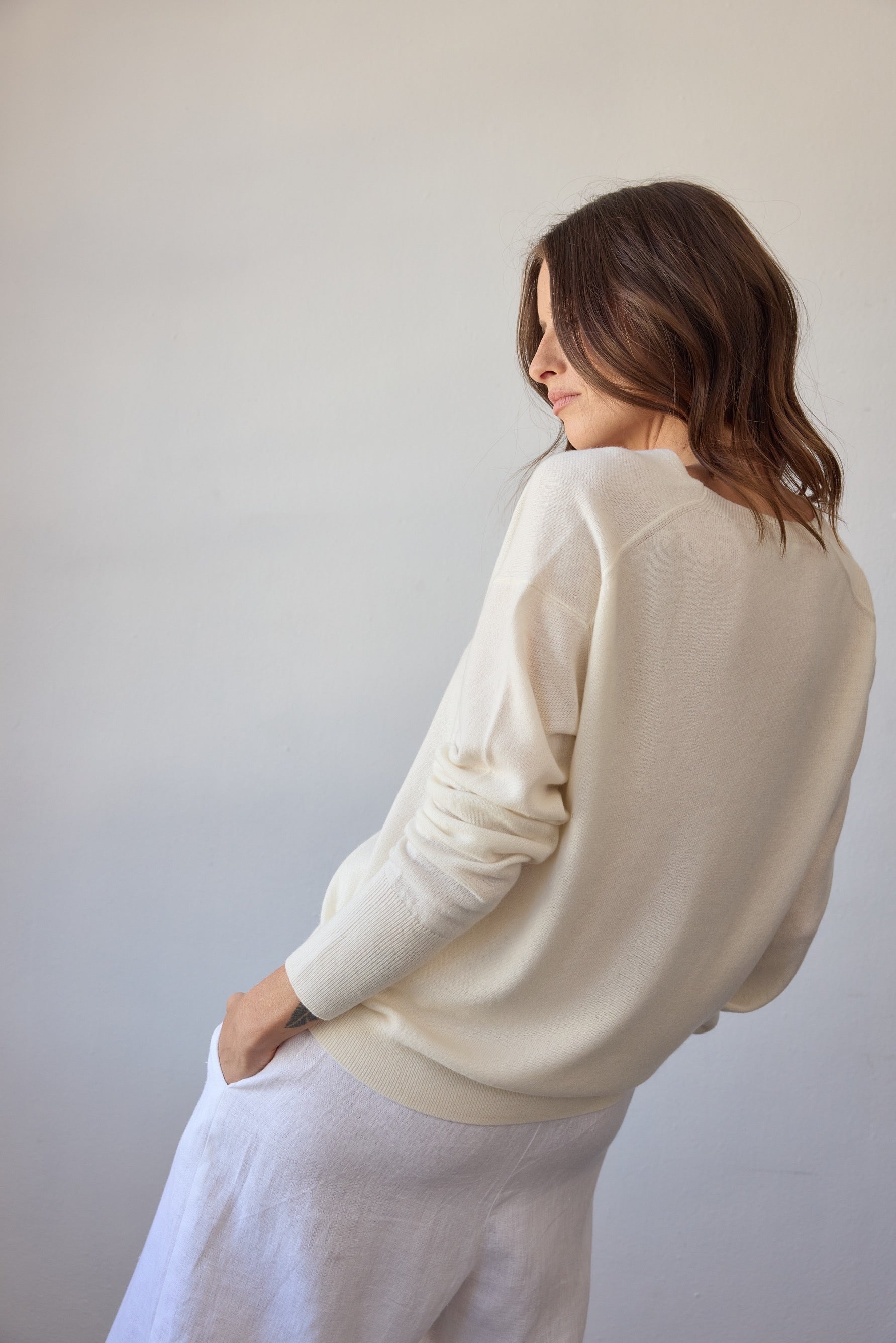 Colette Cashmere Sweater - Off White