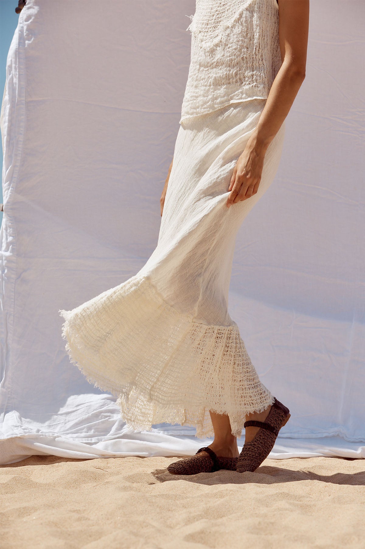 Flunsa Skirt - Brasile Panna