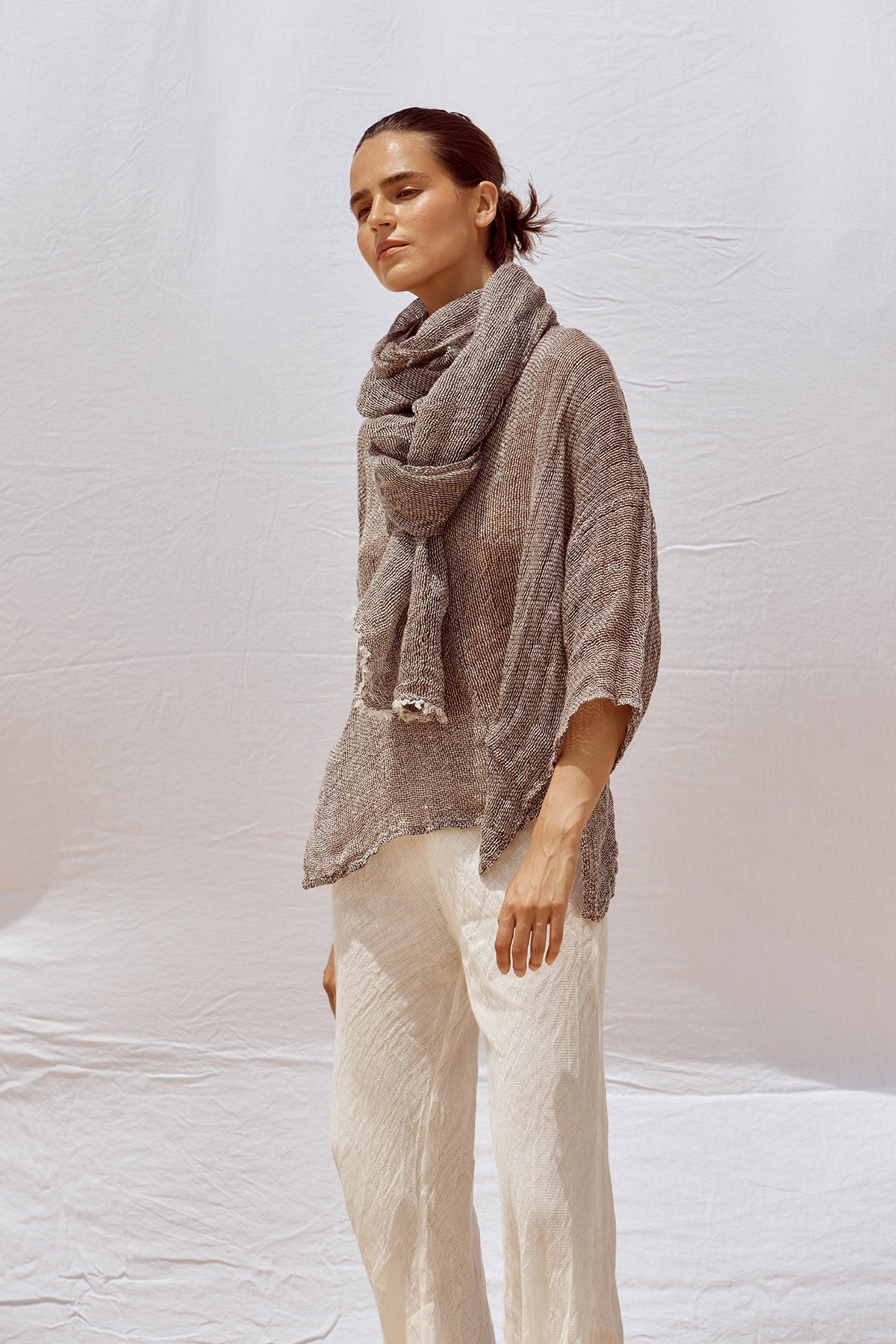 Grand Scarf - Rete Chocolate