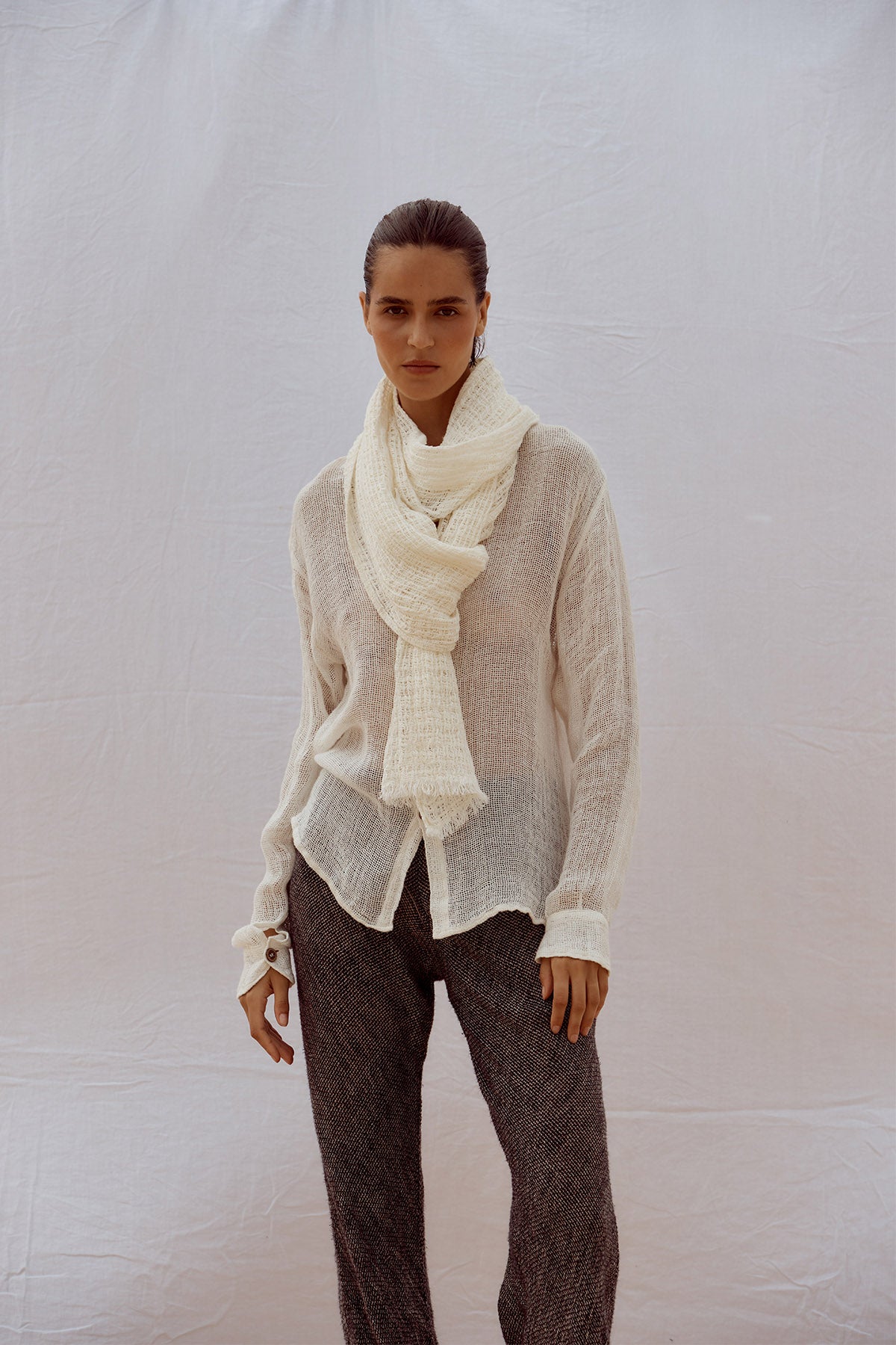 Grand Scarf - Cestino Panna