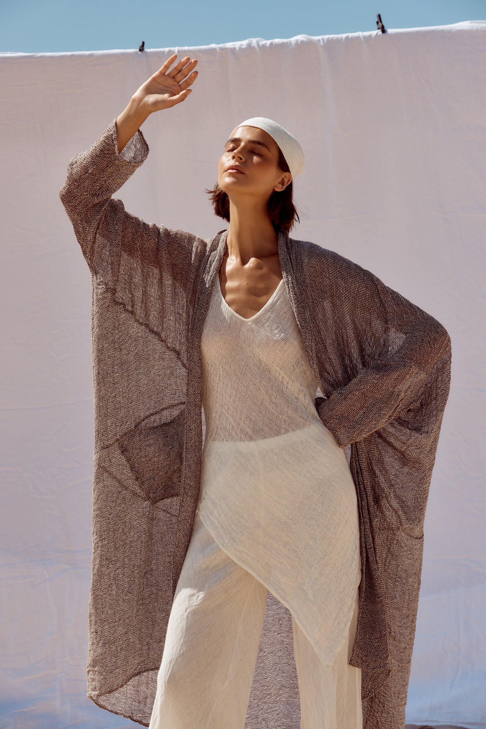 Odissea Coat - Rete Chocolate