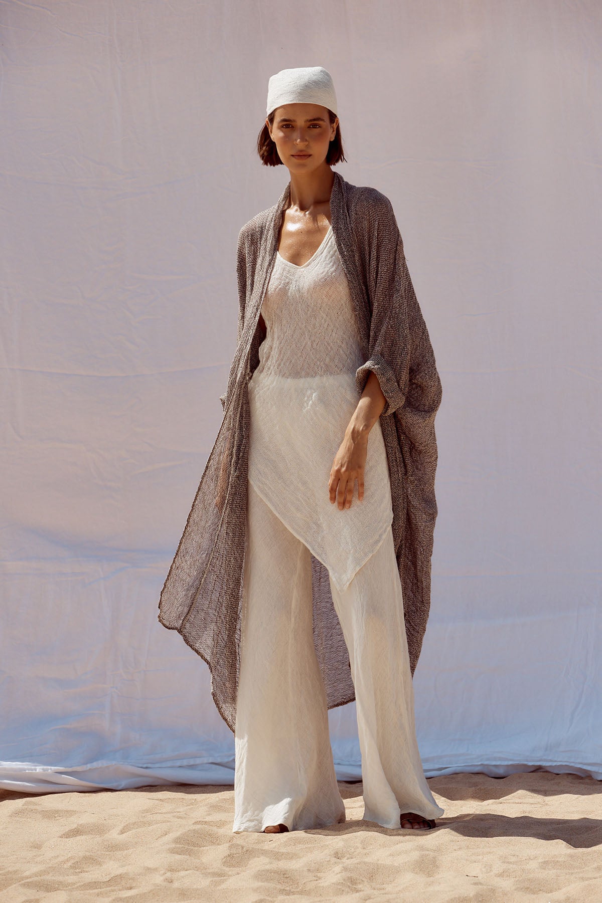 Odissea Coat - Rete Chocolate