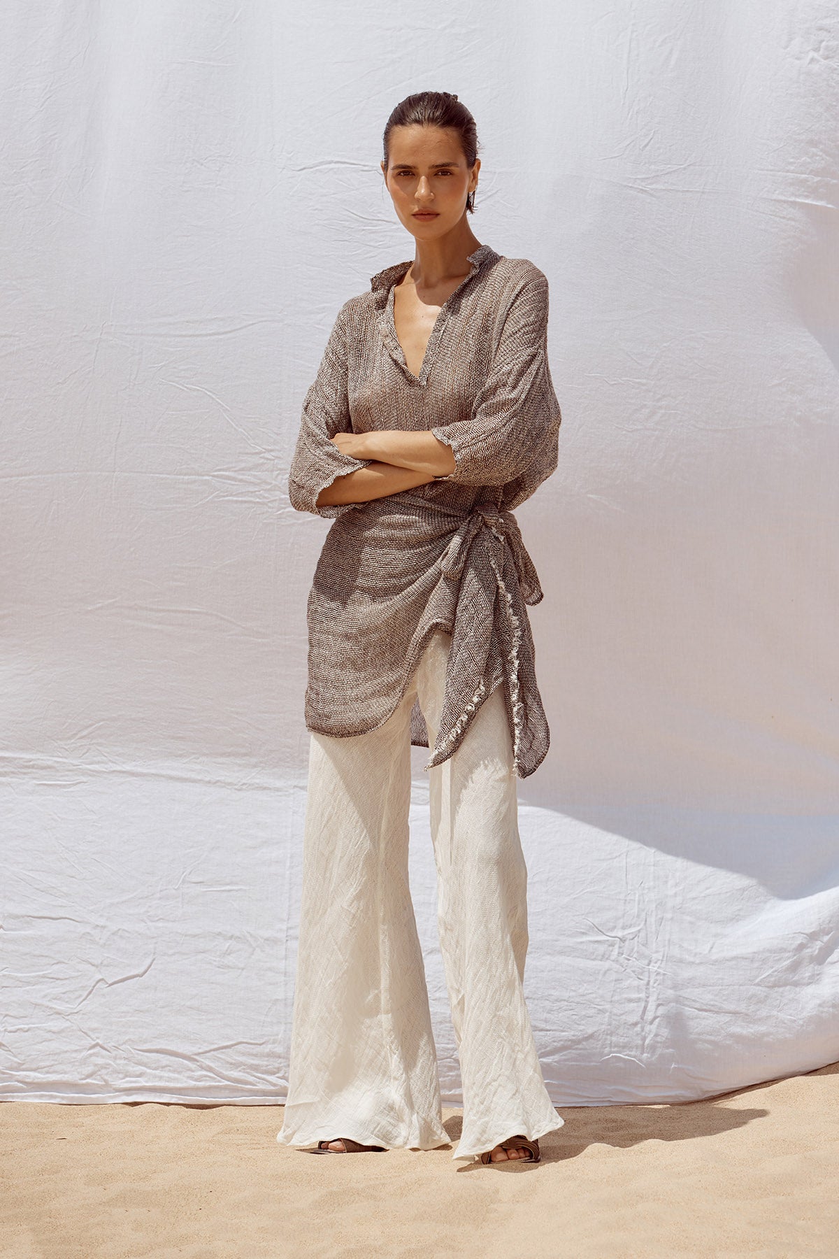 Grand Scarf - Rete Chocolate