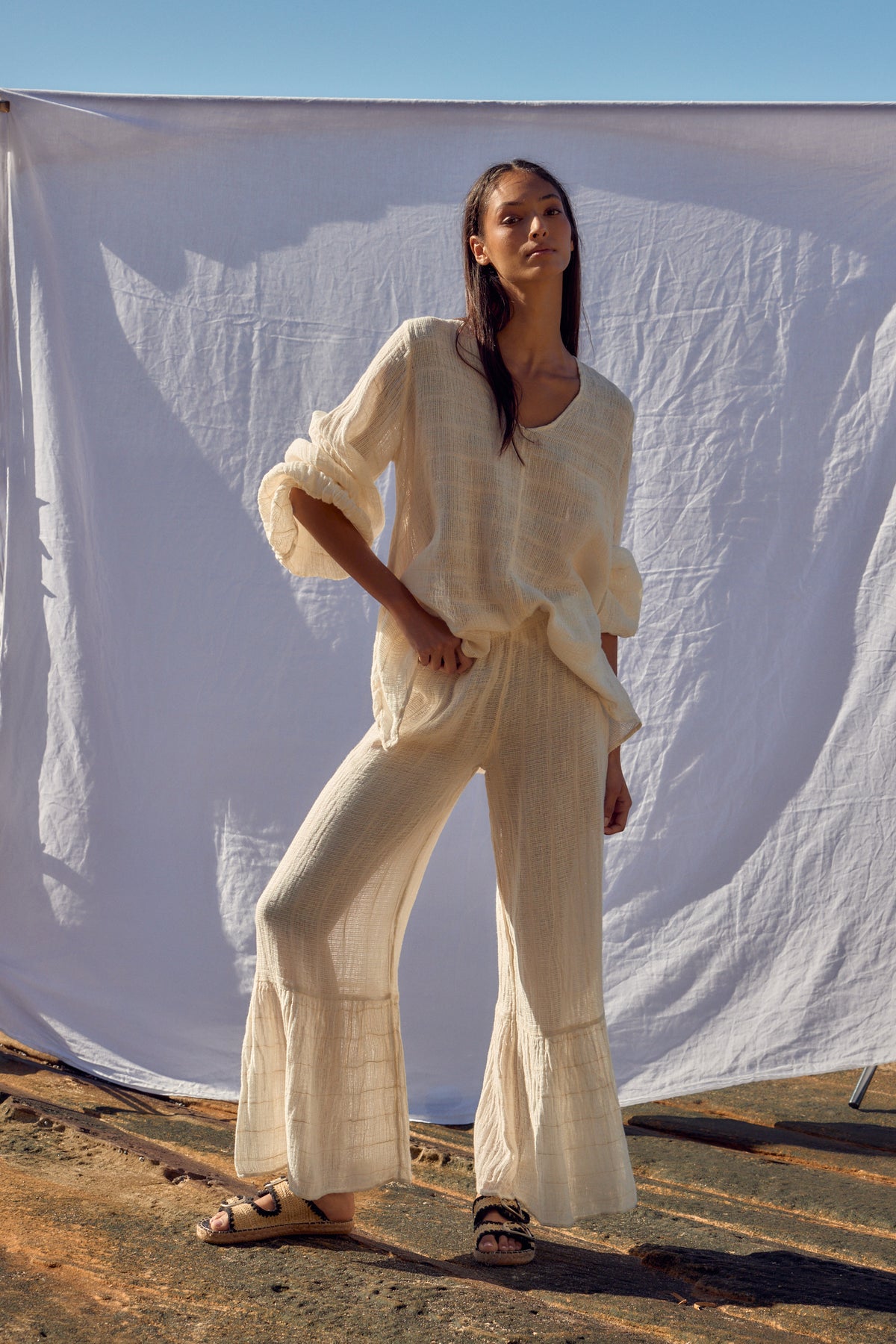 Cleopatra Shirt - Fiamma Panna