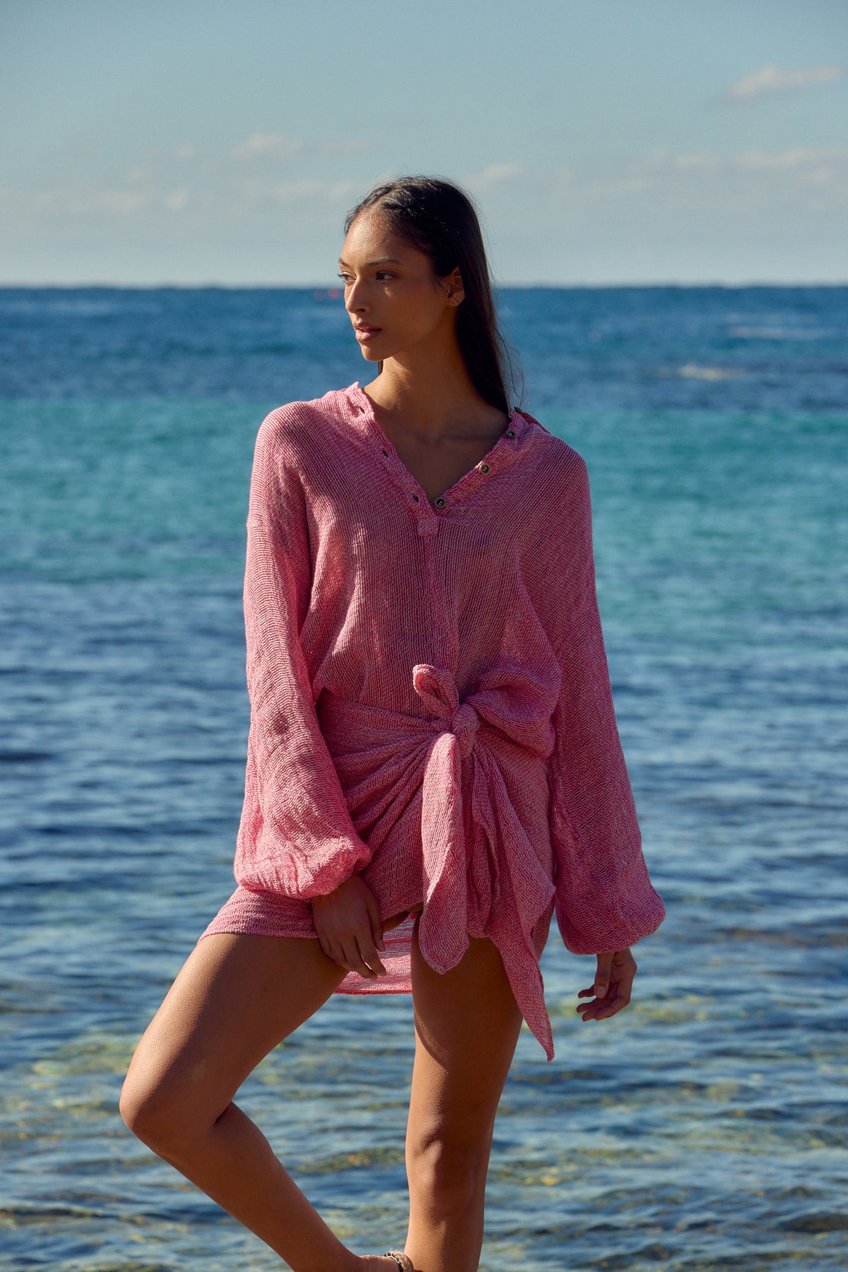 Indies Mini Pareo - Rete Fuchsia