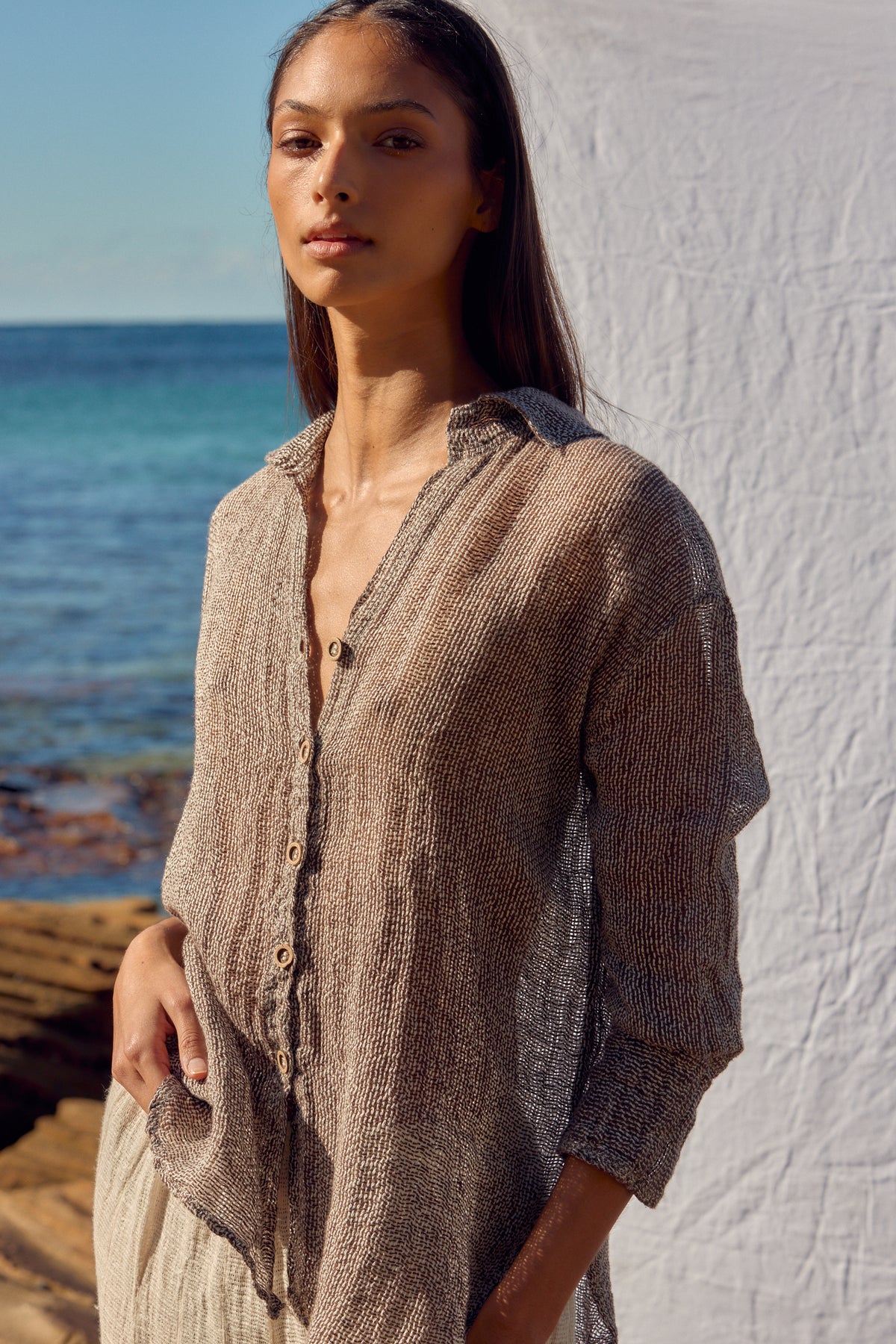 Arch Shirt - Rete Chocolate