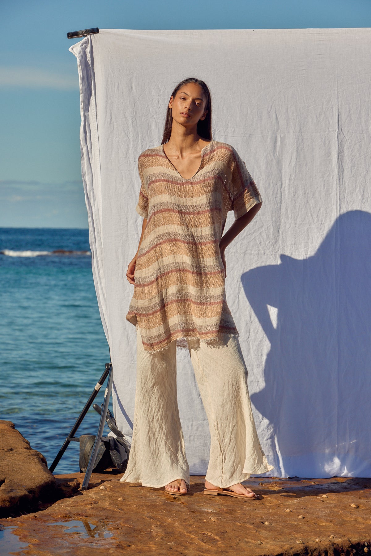 Miramare Dress - Bacco Stripe