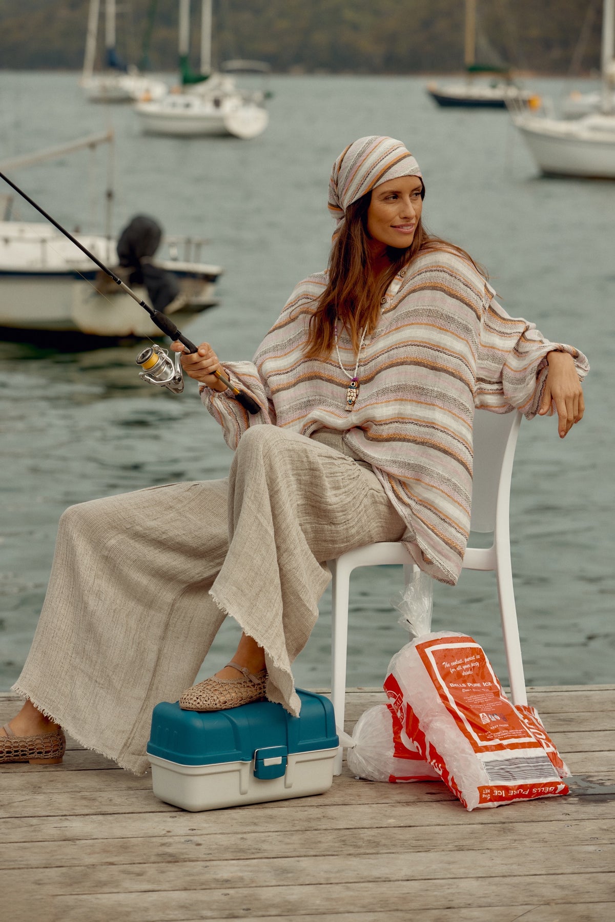 Les Tropics Scarf - Fez Stripe