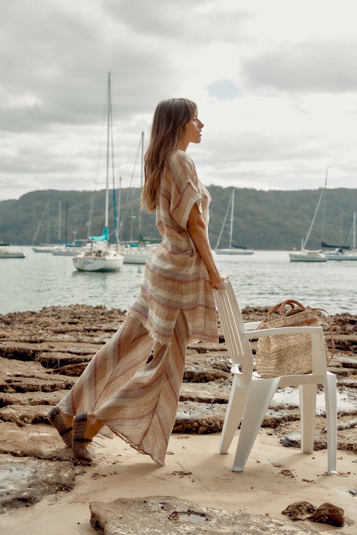 Miramare Dress - Bacco Stripe