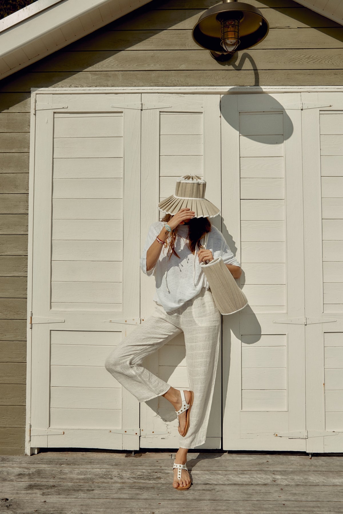 Yacht Midi Tropez Tote - White