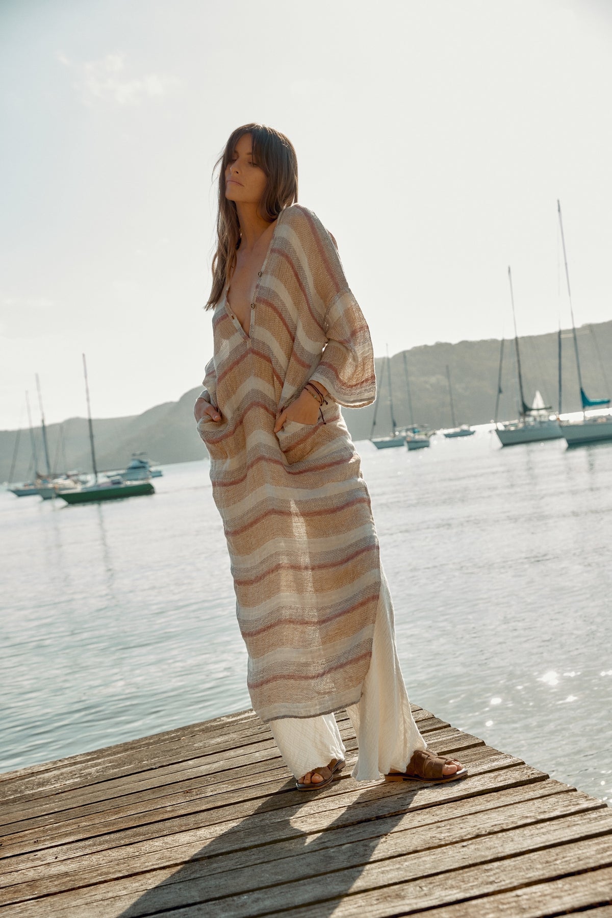 Zali Dress - Bacco Stripe