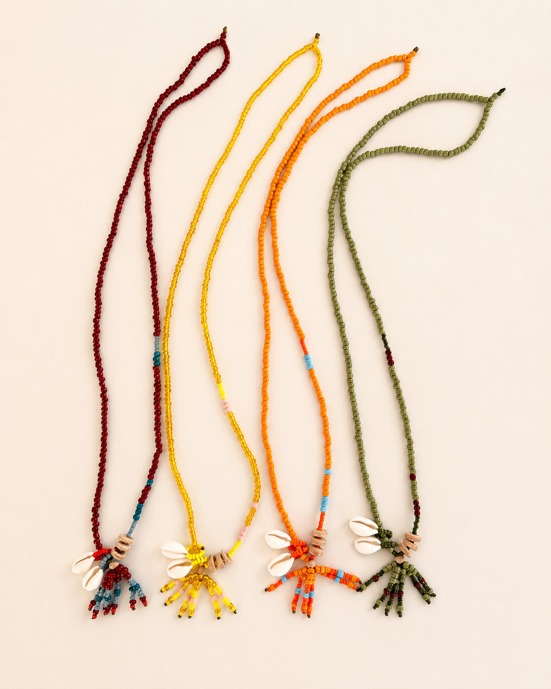 Long Sautoir Bliss Necklace — Red