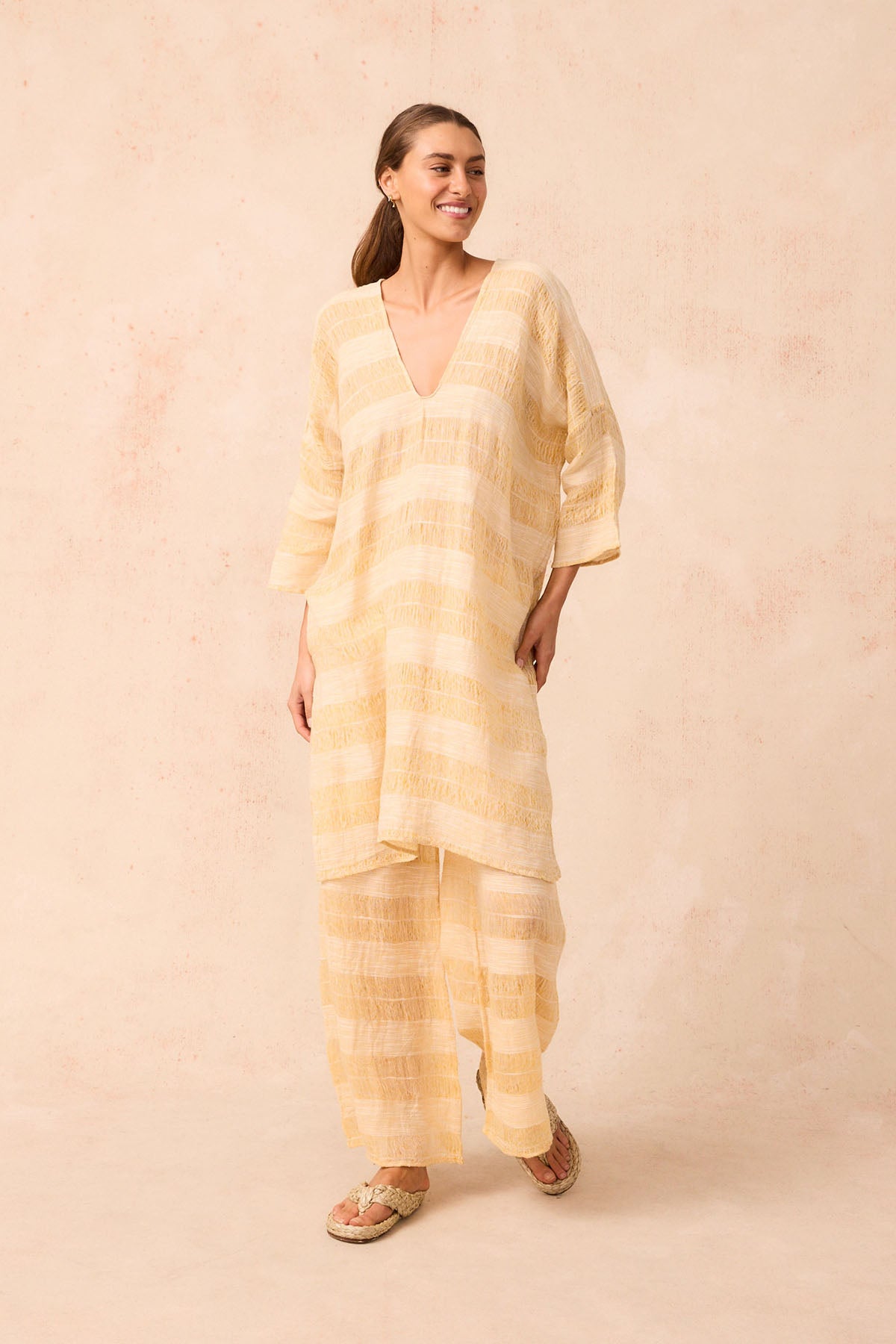 Claro Midi Dress - Tele Atena Yellow