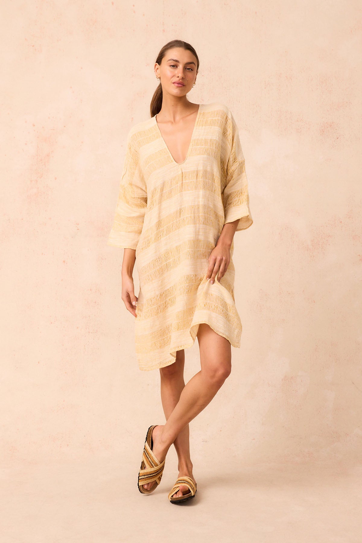 Claro Midi Dress - Tele Atena Yellow