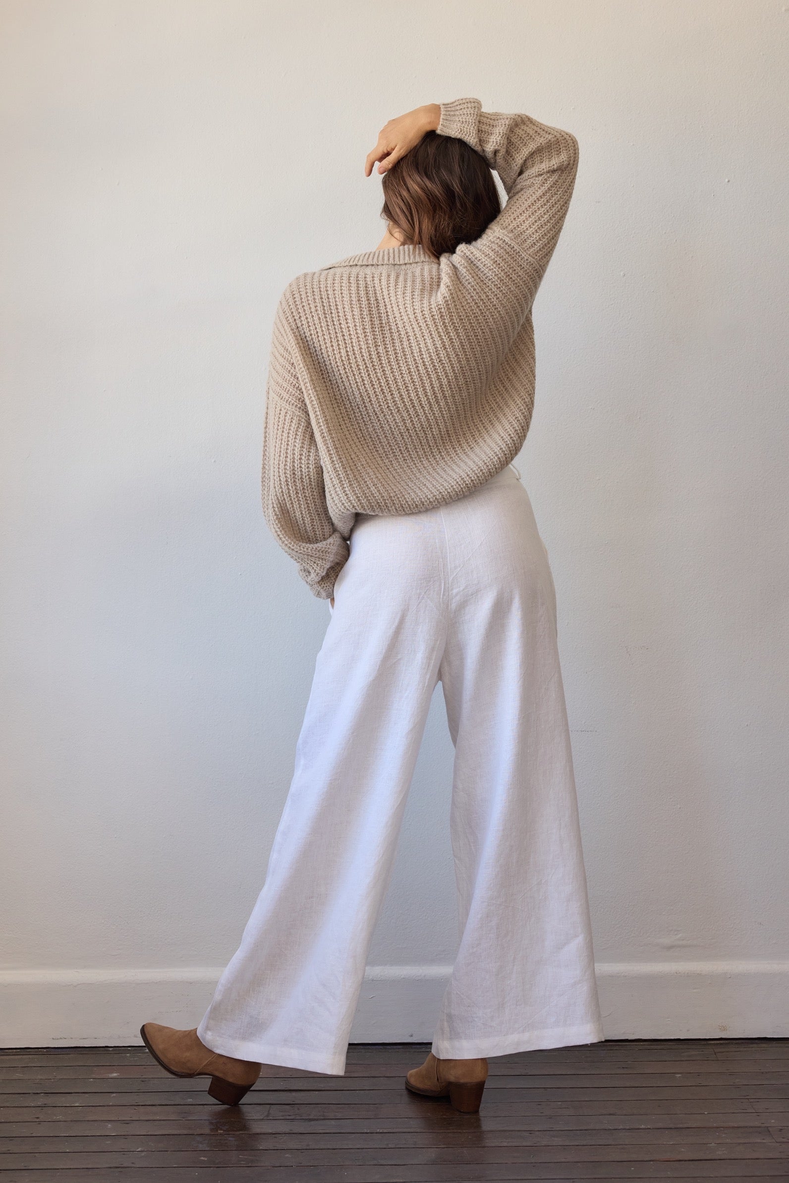 Clover Cable Sweater - Oatmeal