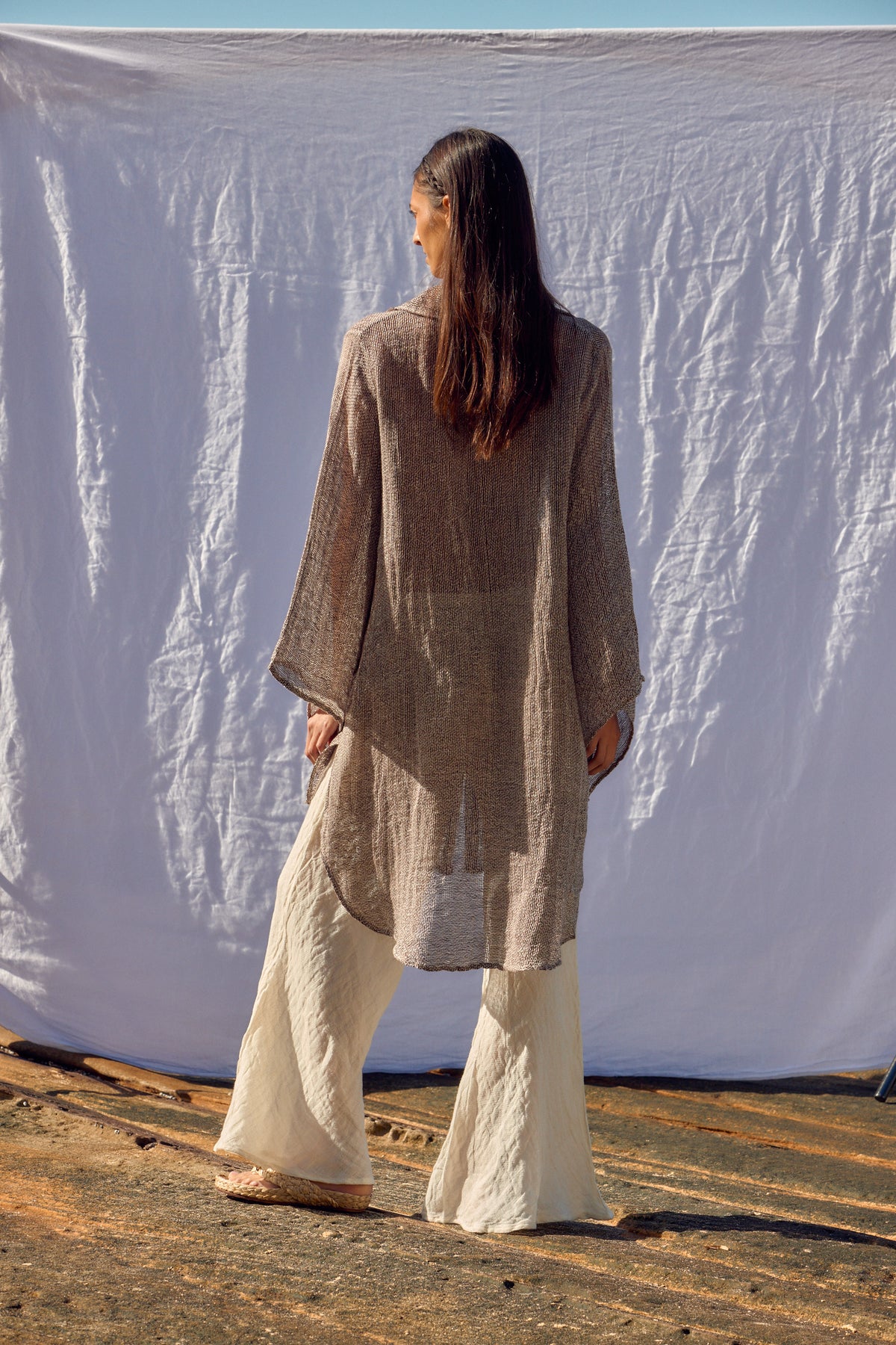 Cono Dress - Rete Chocolate