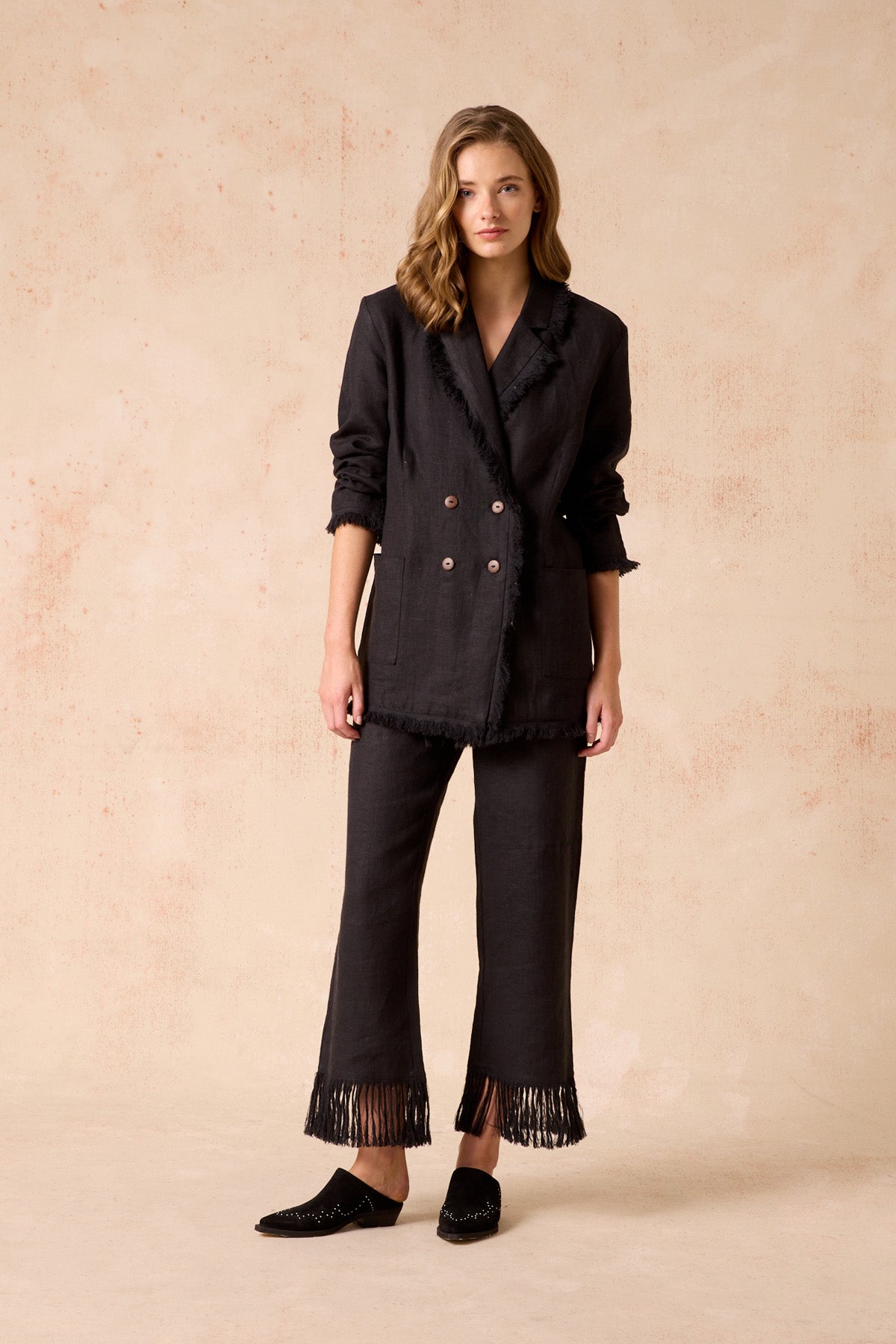 Fringe Jacket - Black