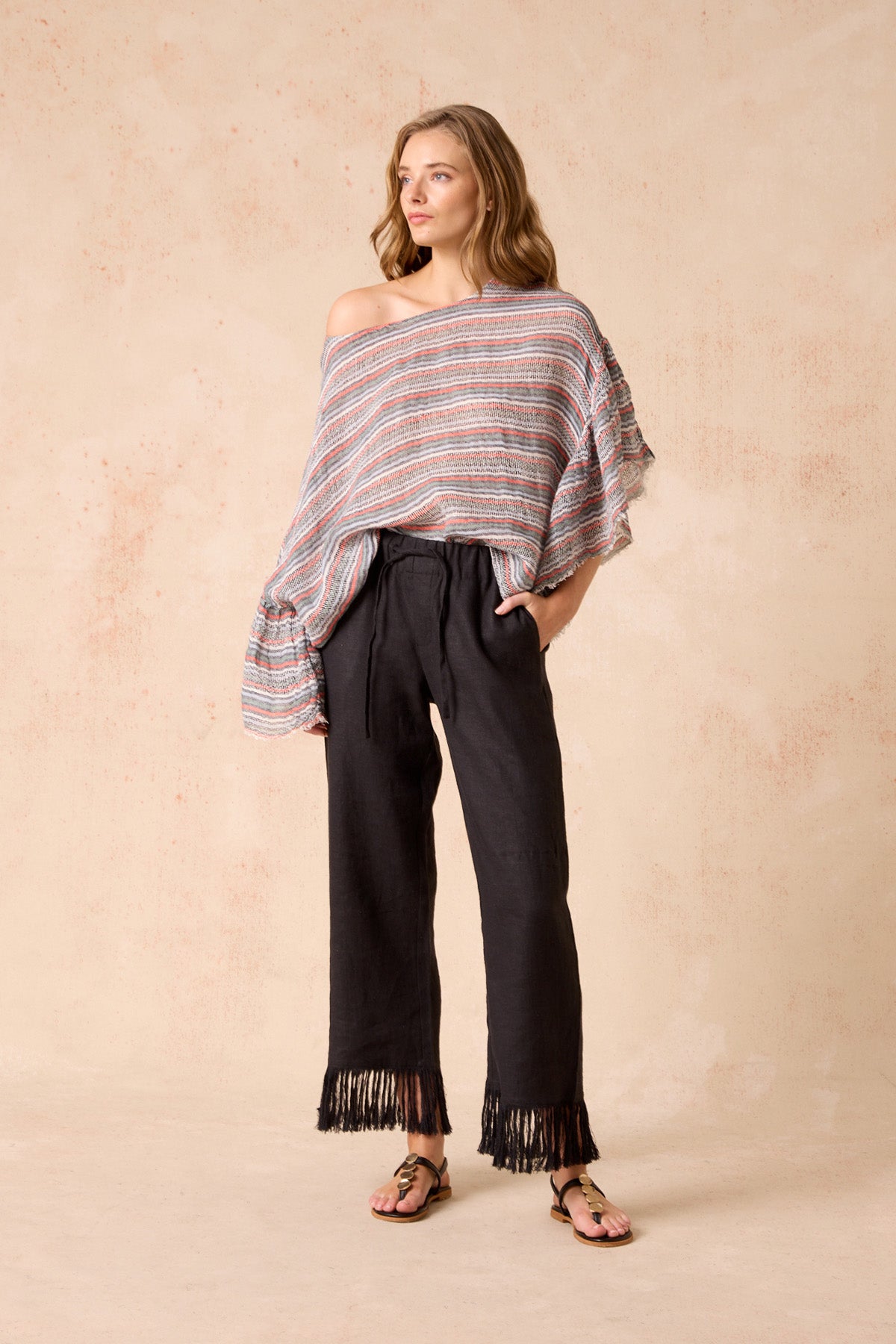 Fringe Pant - Black