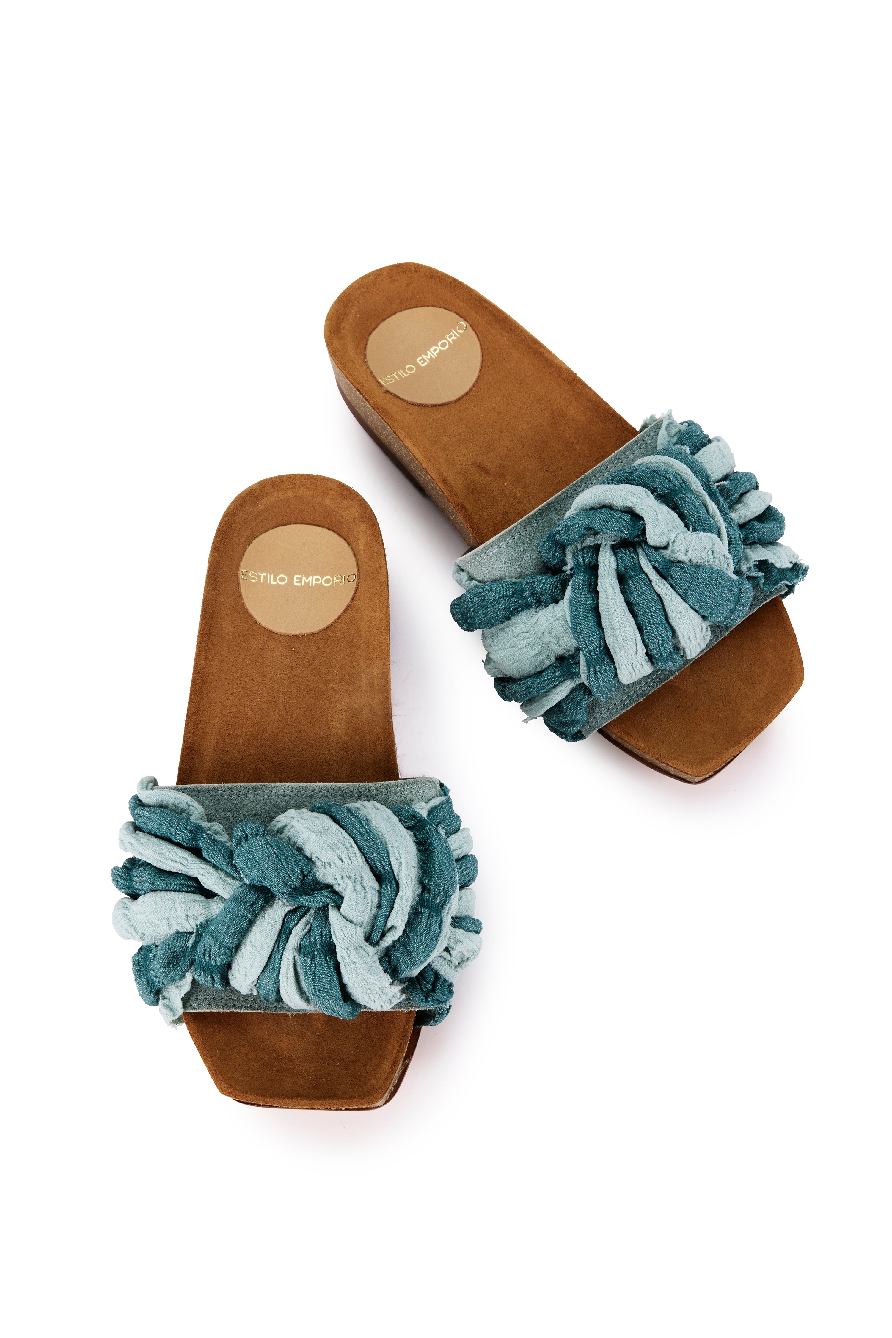 Gala Slide - Teal Multi